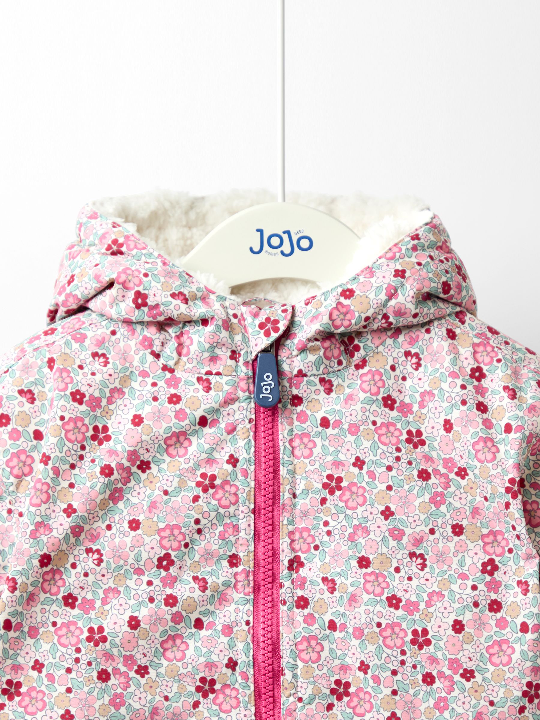 Baby Pink Reversible Fleece Lined Jacket - Image 9 of 11