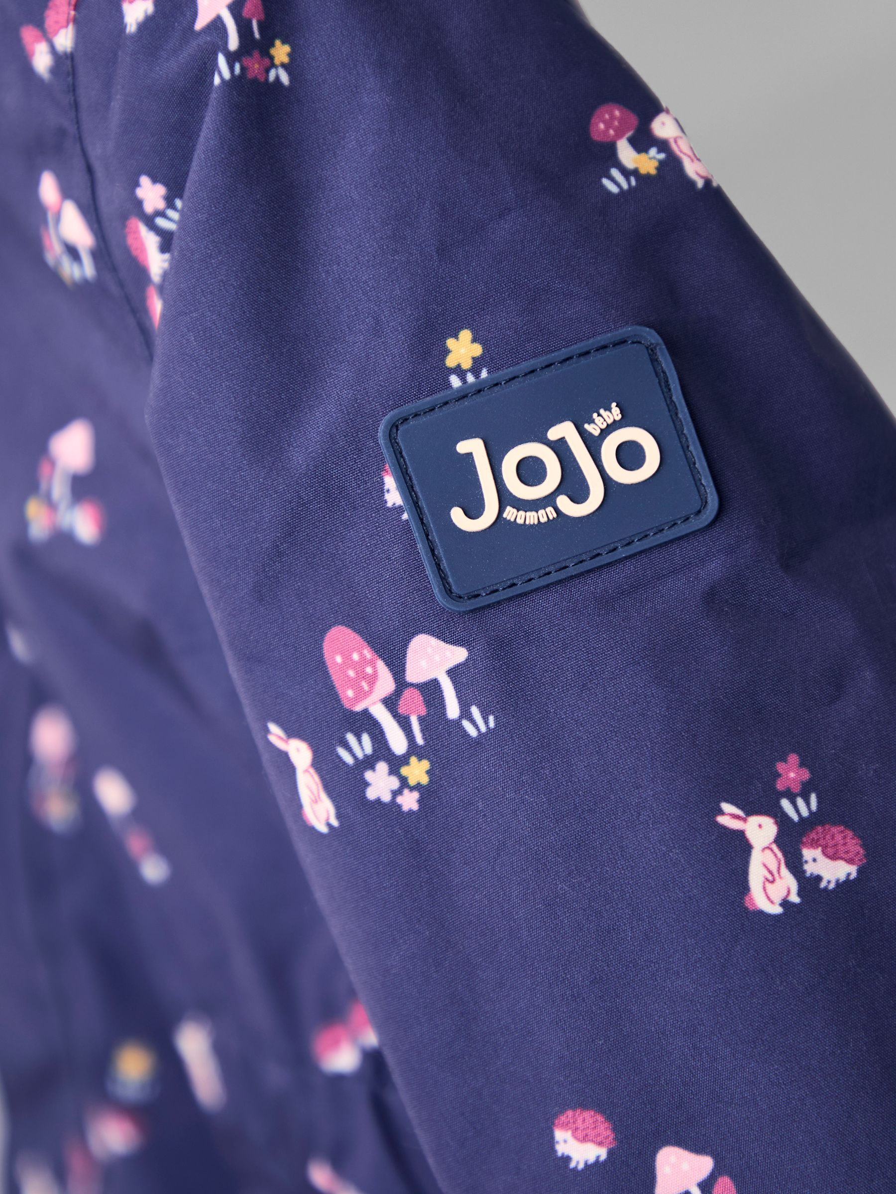 Blue Floral Borg Lined Puffer Coat - Image 6 of 6