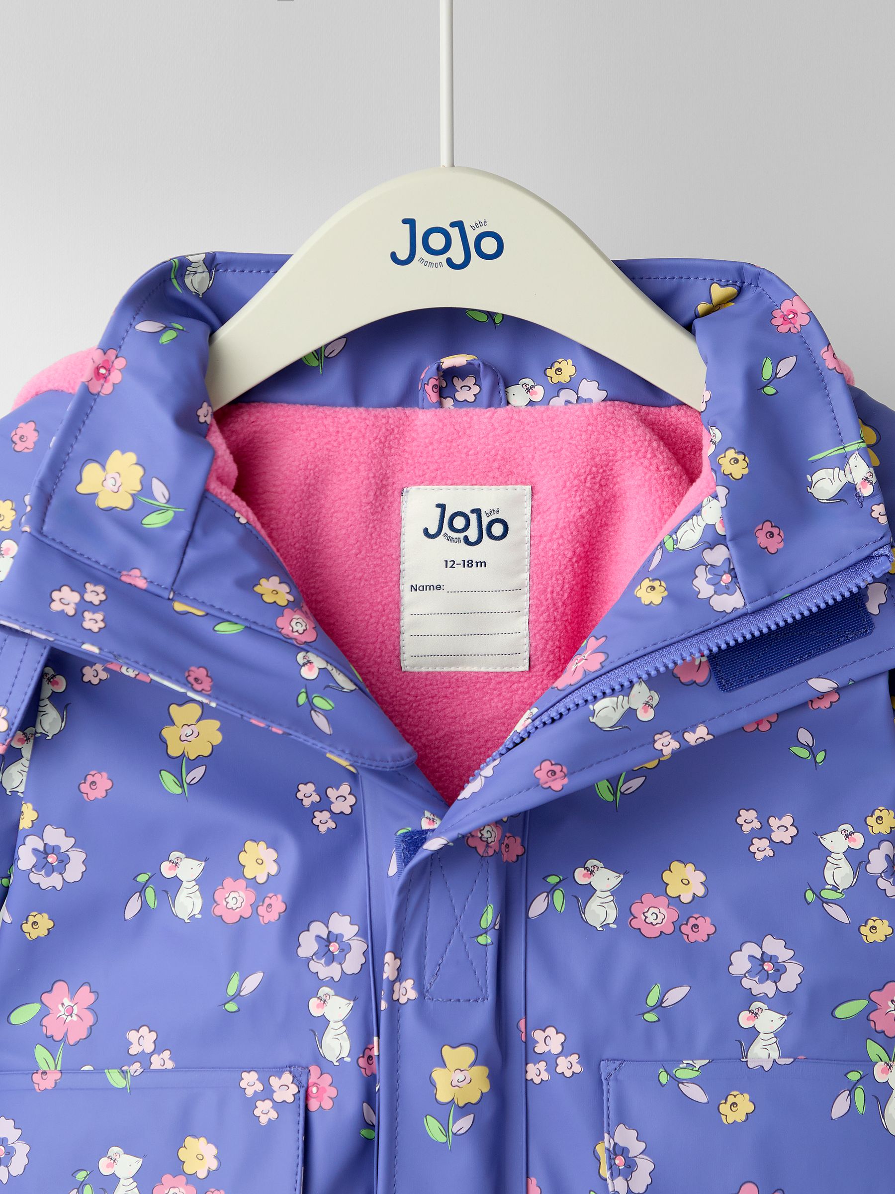 Lilac Mouse Waterproof Cosy Lined Jacket - Image 3 of 6