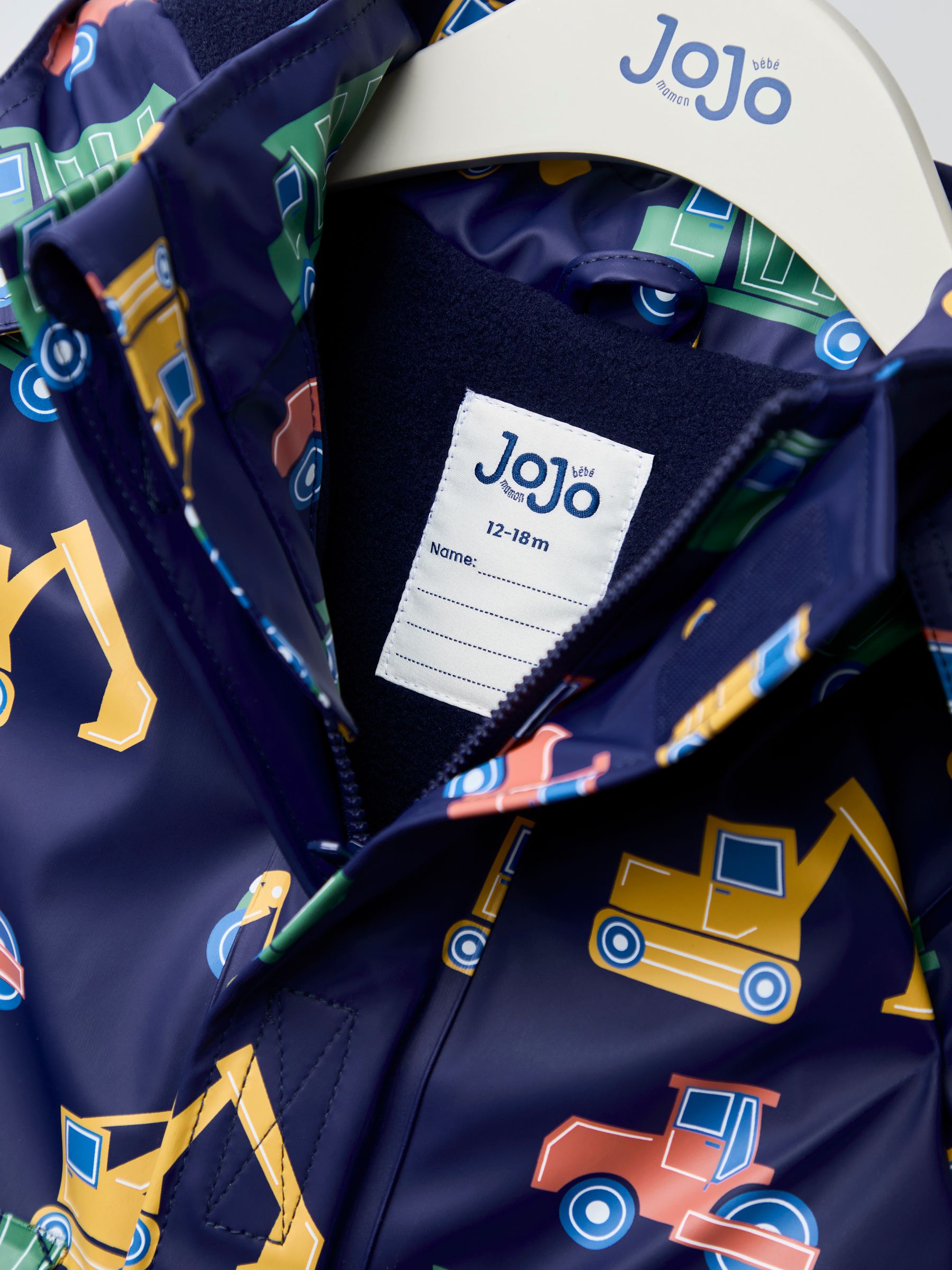 Navy Blue Waterproof Cosy Lined Jacket - Image 7 of 9