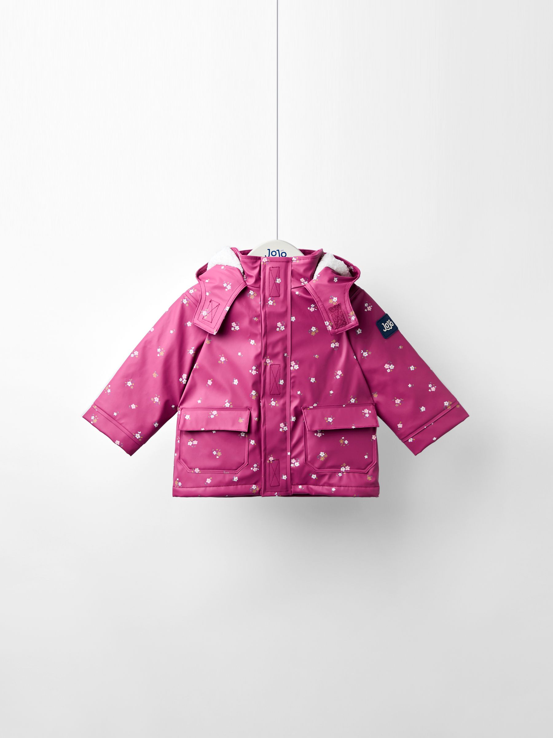 Pink Ditsy Waterproof Cosy Lined Jacket - Image 4 of 9