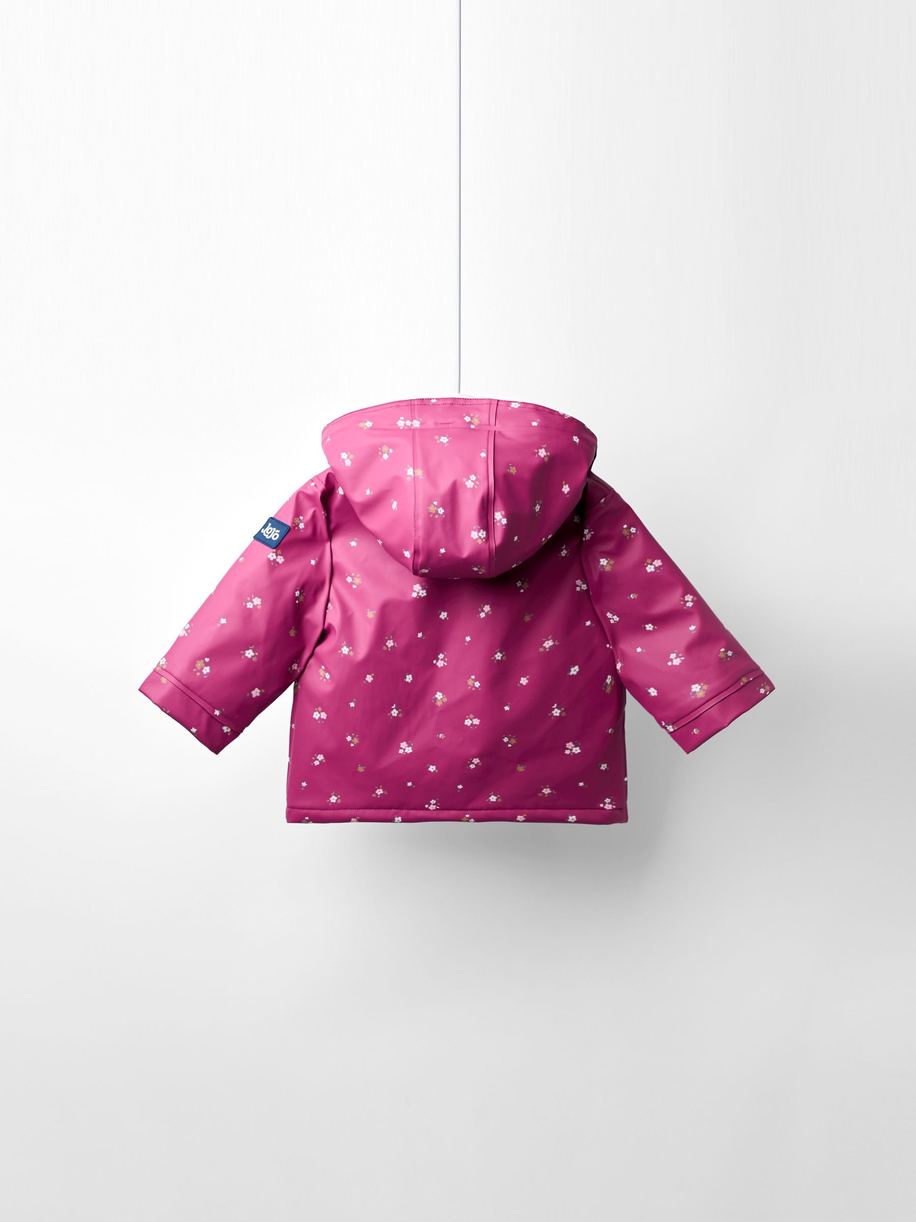 Pink Ditsy Waterproof Cosy Lined Jacket - Image 5 of 9
