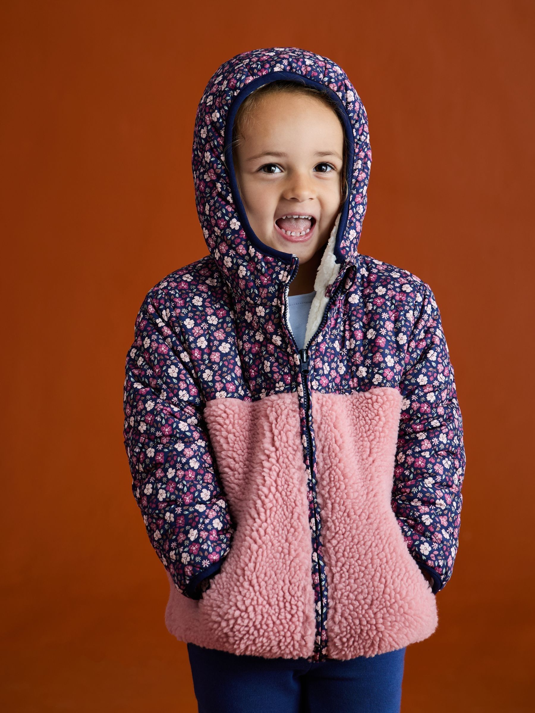 Pink Reversible Fleece Lined Jacket - Image 14 of 19