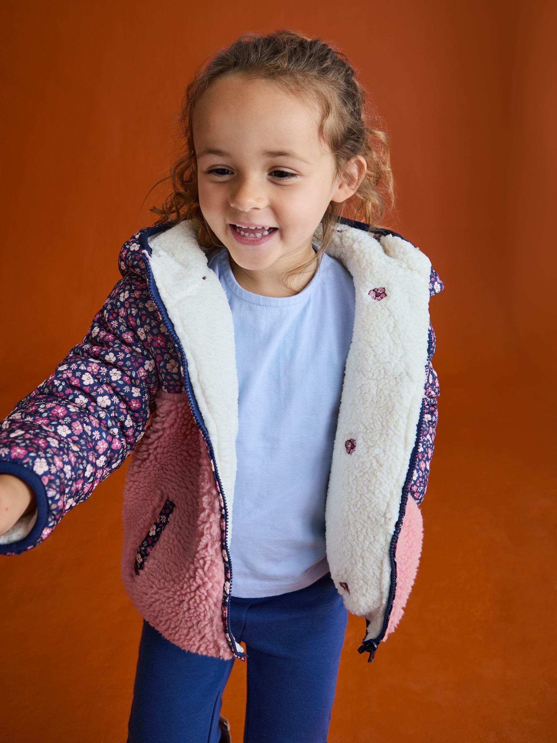Pink Reversible Fleece Lined Jacket - Image 16 of 19