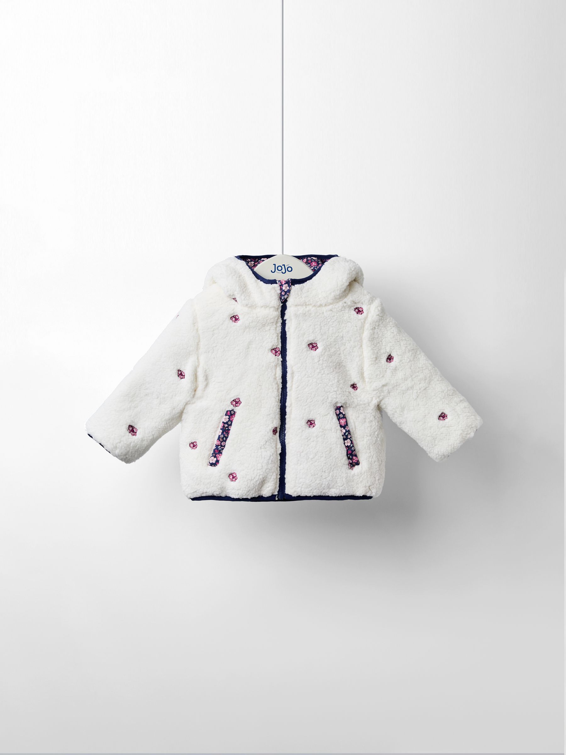 Cream Reversible Fleece Lined Jacket - Image 2 of 10