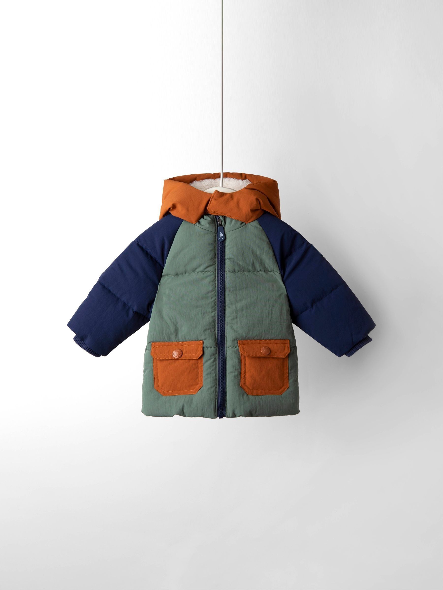 Green Multi Cosy Lined Puffer Jacket - Image 1 of 6