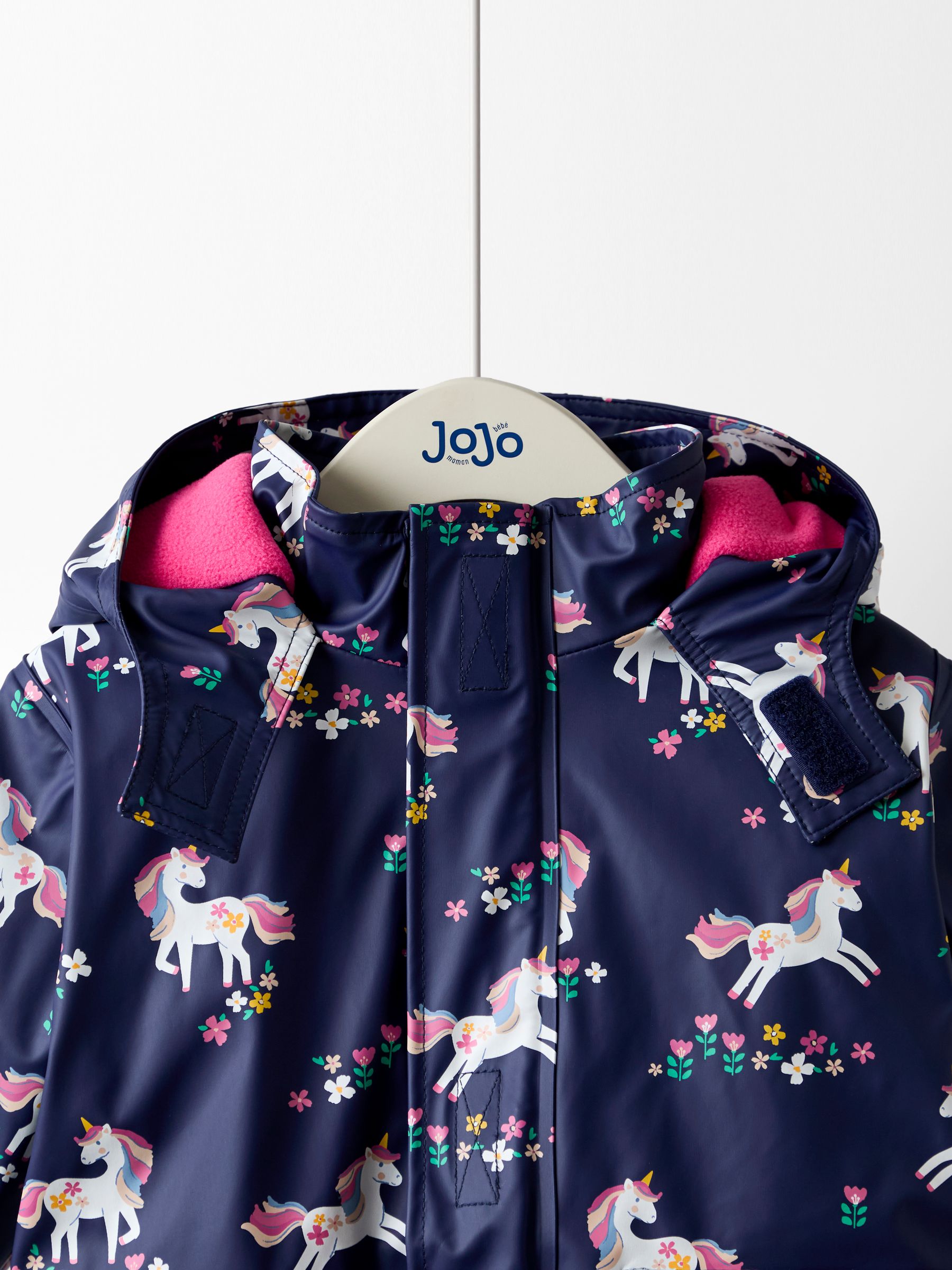 Navy Unicorn Waterproof Cosy Lined Jacket - Image 5 of 8