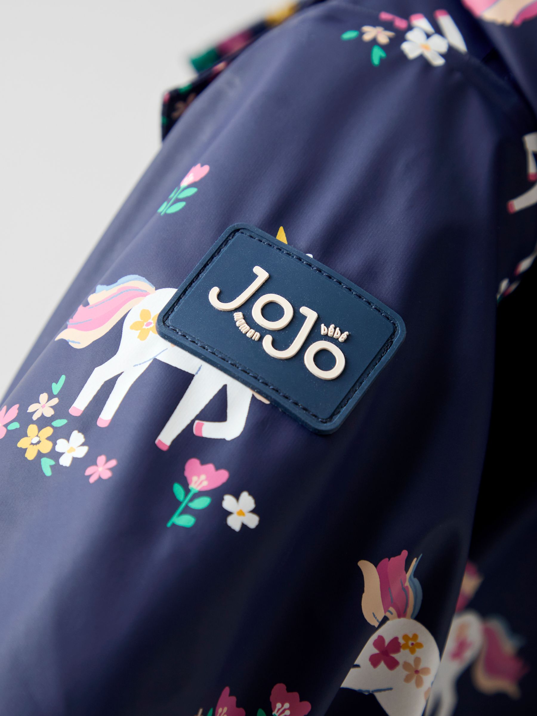 Navy Unicorn Waterproof Cosy Lined Jacket - Image 8 of 8