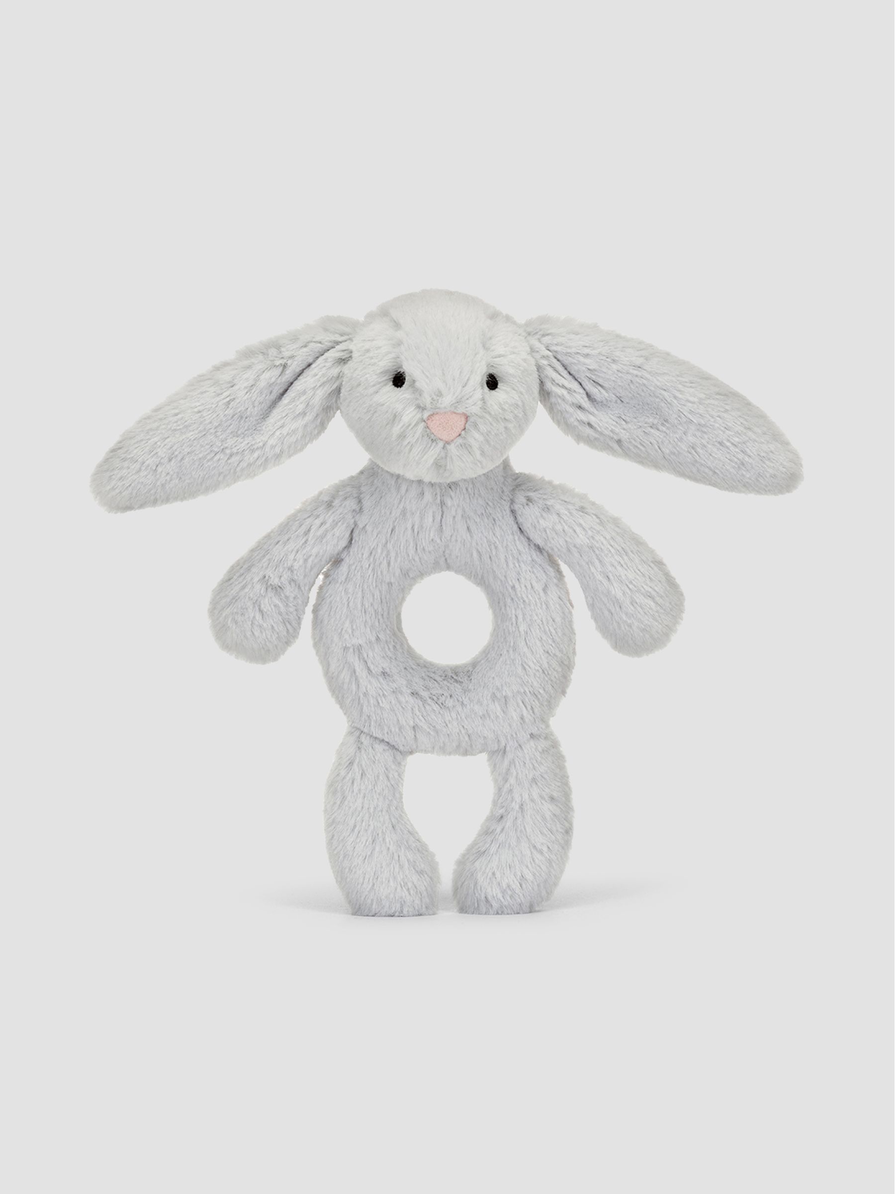 Jellycat Bashful Silver Bunny Ring Rattle - Image 1 of 5