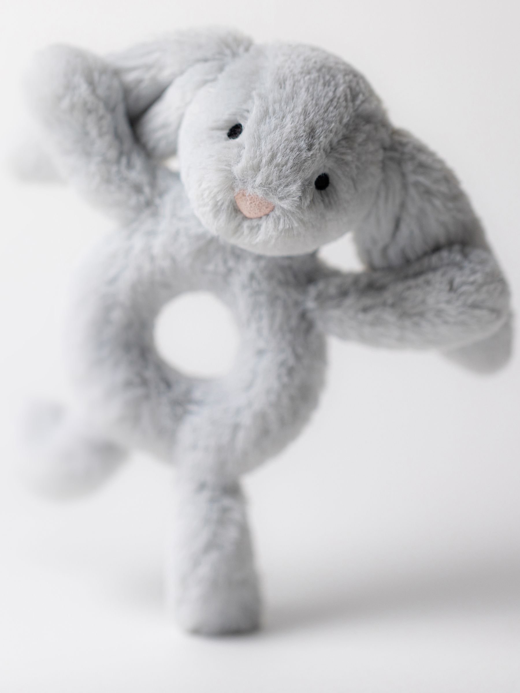 Jellycat Bashful Silver Bunny Ring Rattle - Image 3 of 5