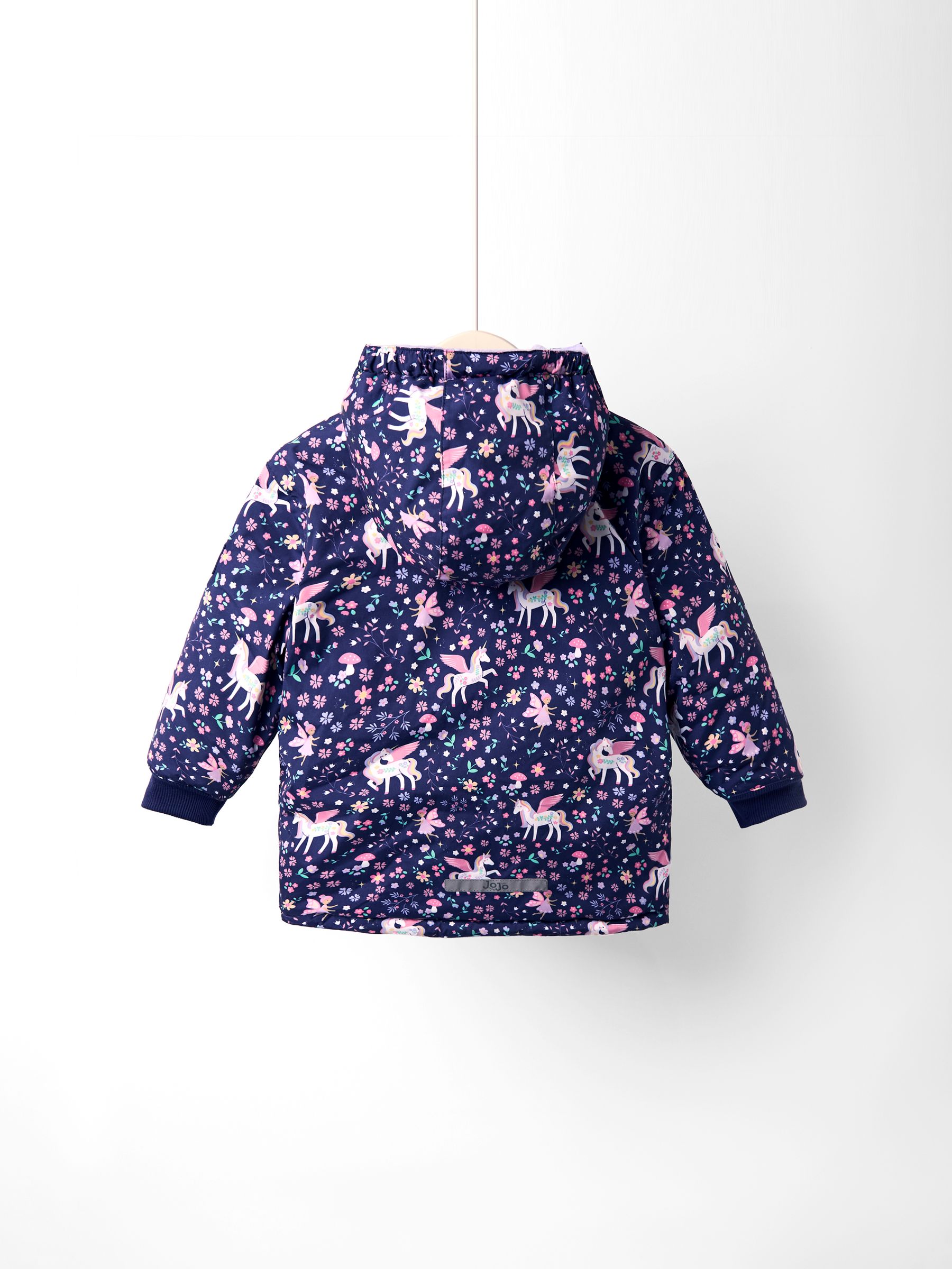 Navy Unicorn Reversible Borg Lined Jacket | JoJo Maman Bébé USA