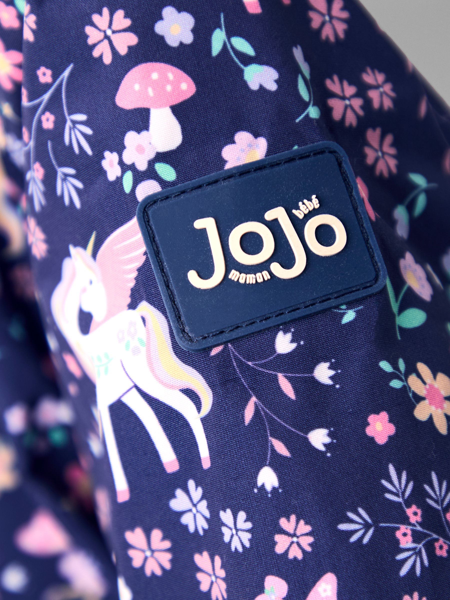 Navy Unicorn Reversible Fleece Lined Jacket - Image 9 of 9