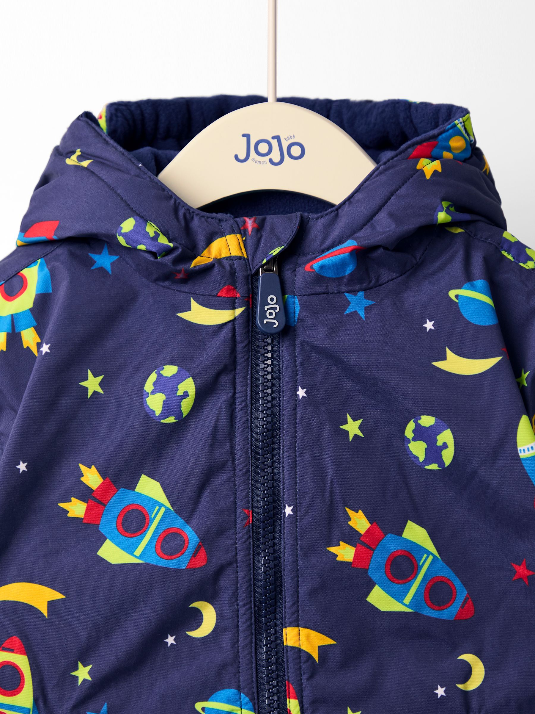 Sky Blue Reversible Fleece Lined Jacket - Image 5 of 8