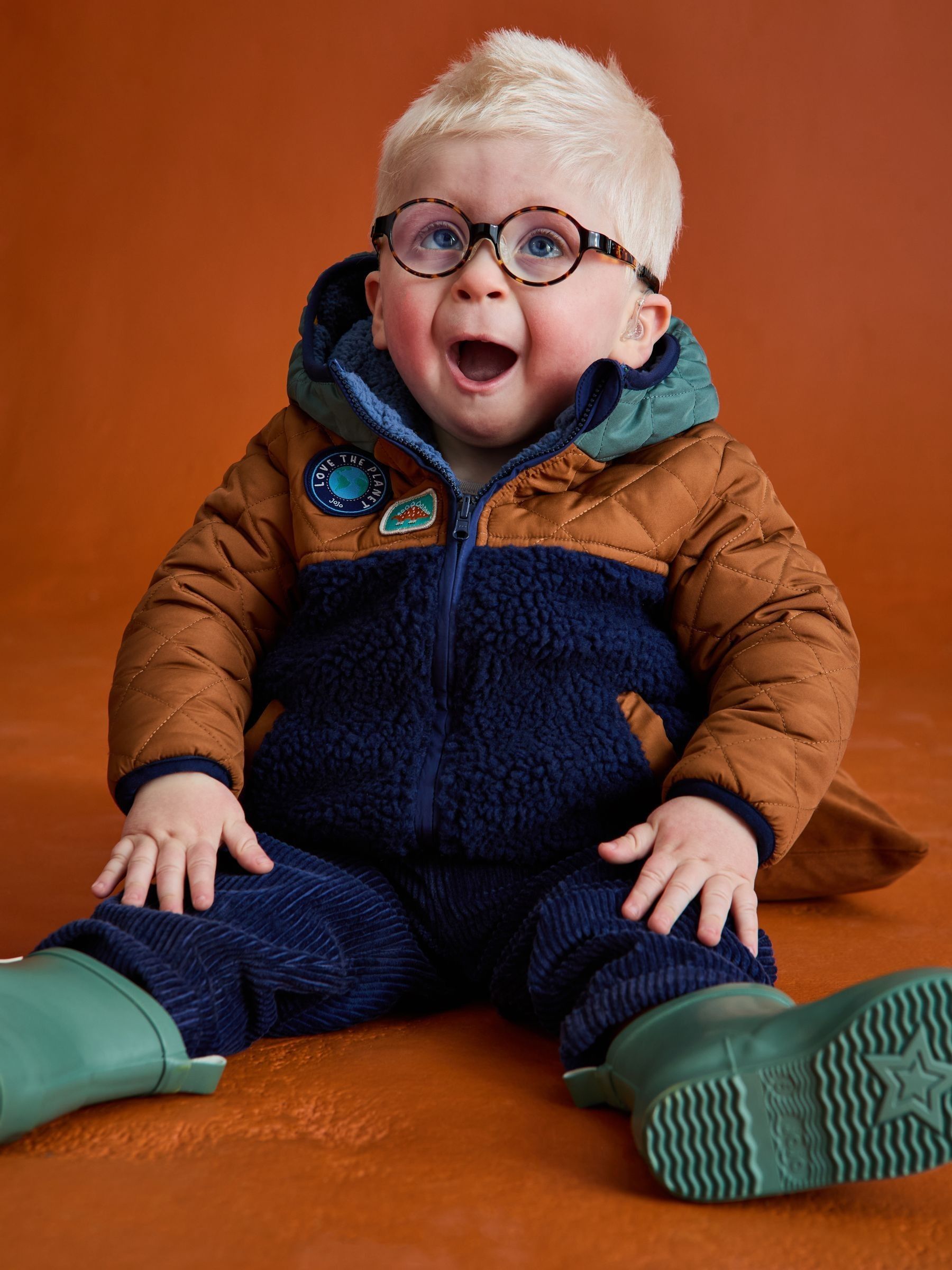 Light Blue Reversible Fleece Lined Jacket - Image 1 of 5