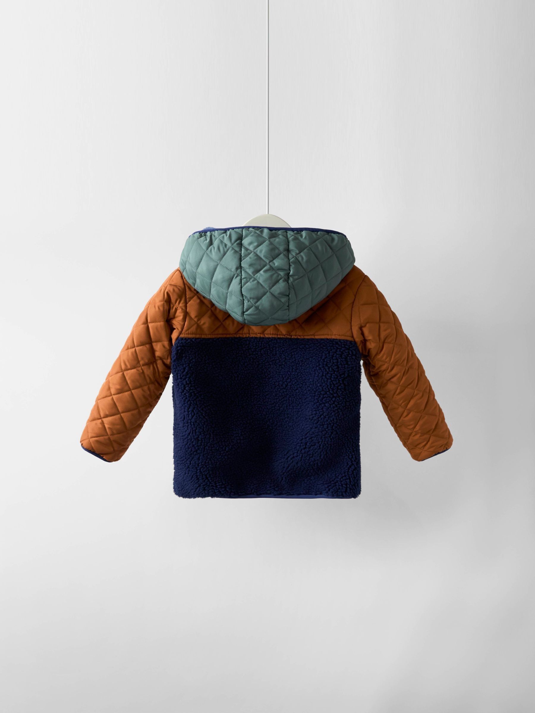 Blue Multi Reversible Fleece Lined Jacket - Image 11 of 14