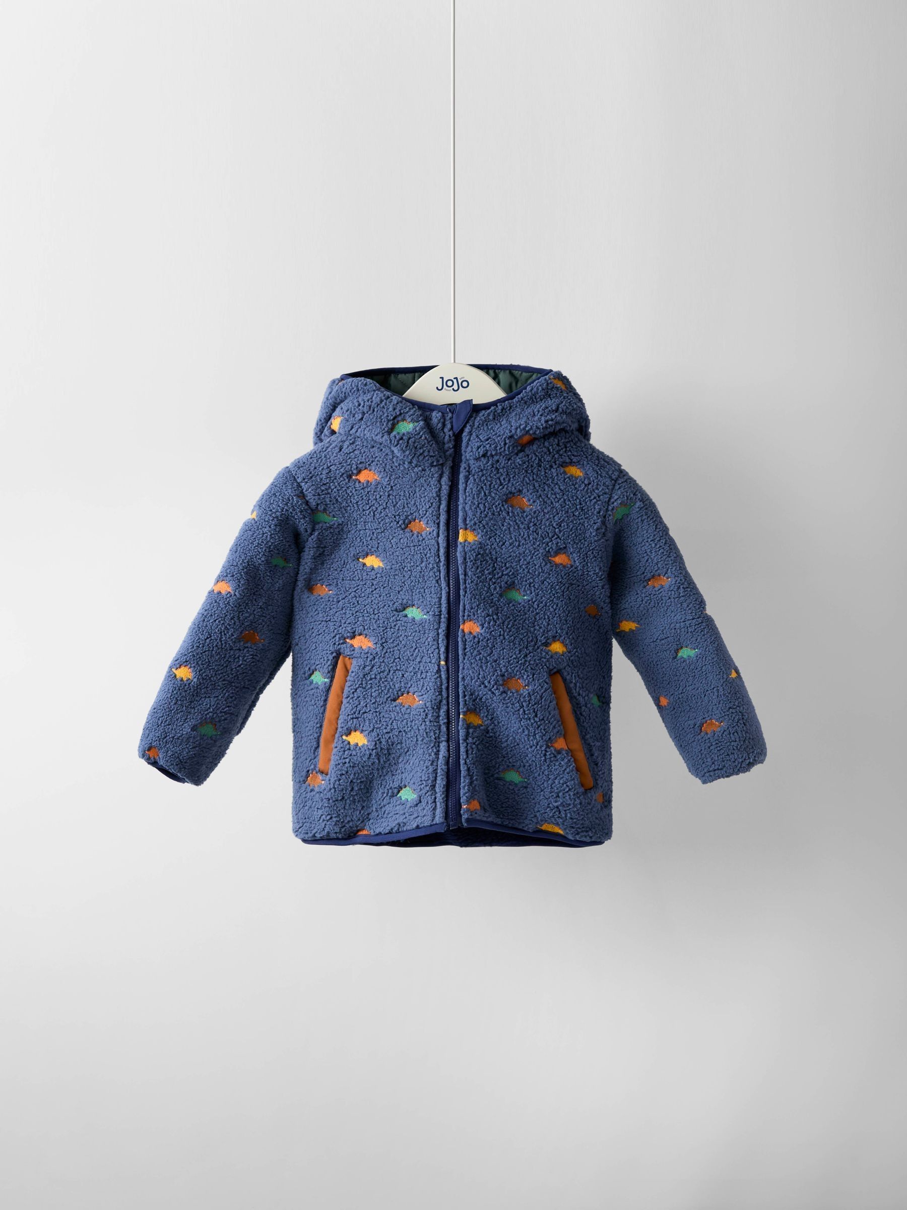 Blue Multi Reversible Fleece Lined Jacket - Image 12 of 14