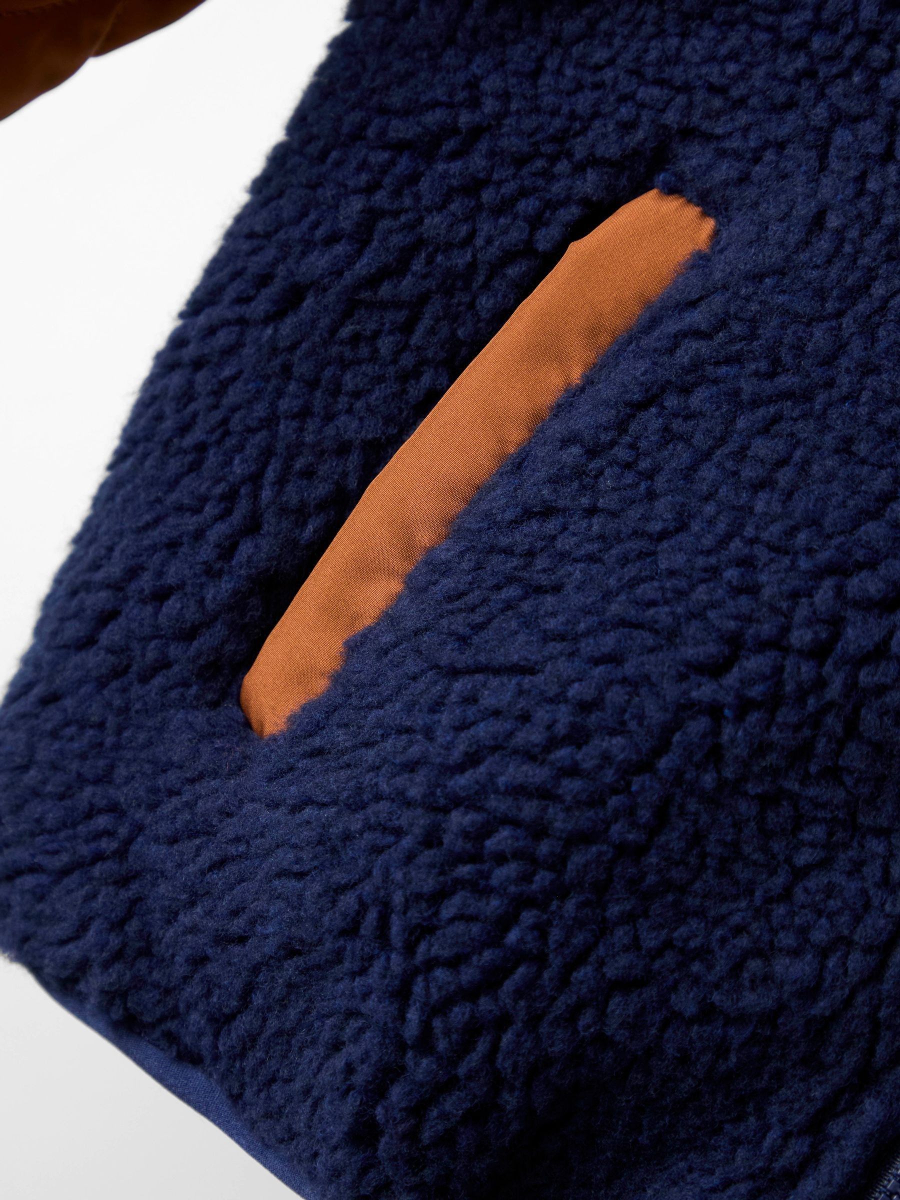 Blue Multi Reversible Fleece Lined Jacket - Image 8 of 14