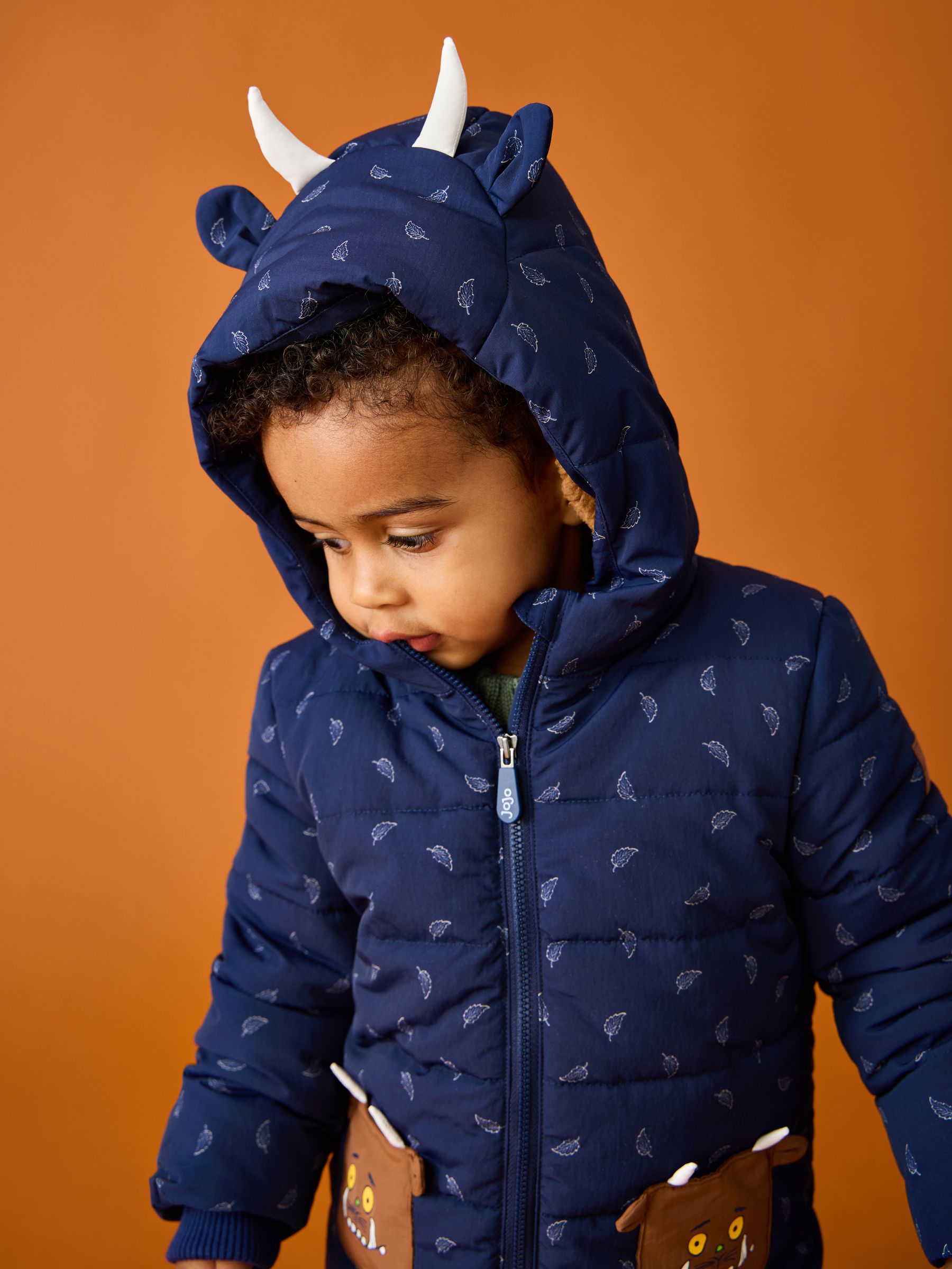 Light Blue Gruffalo Puffer Cosy Lined Jacket - Image 3 of 9