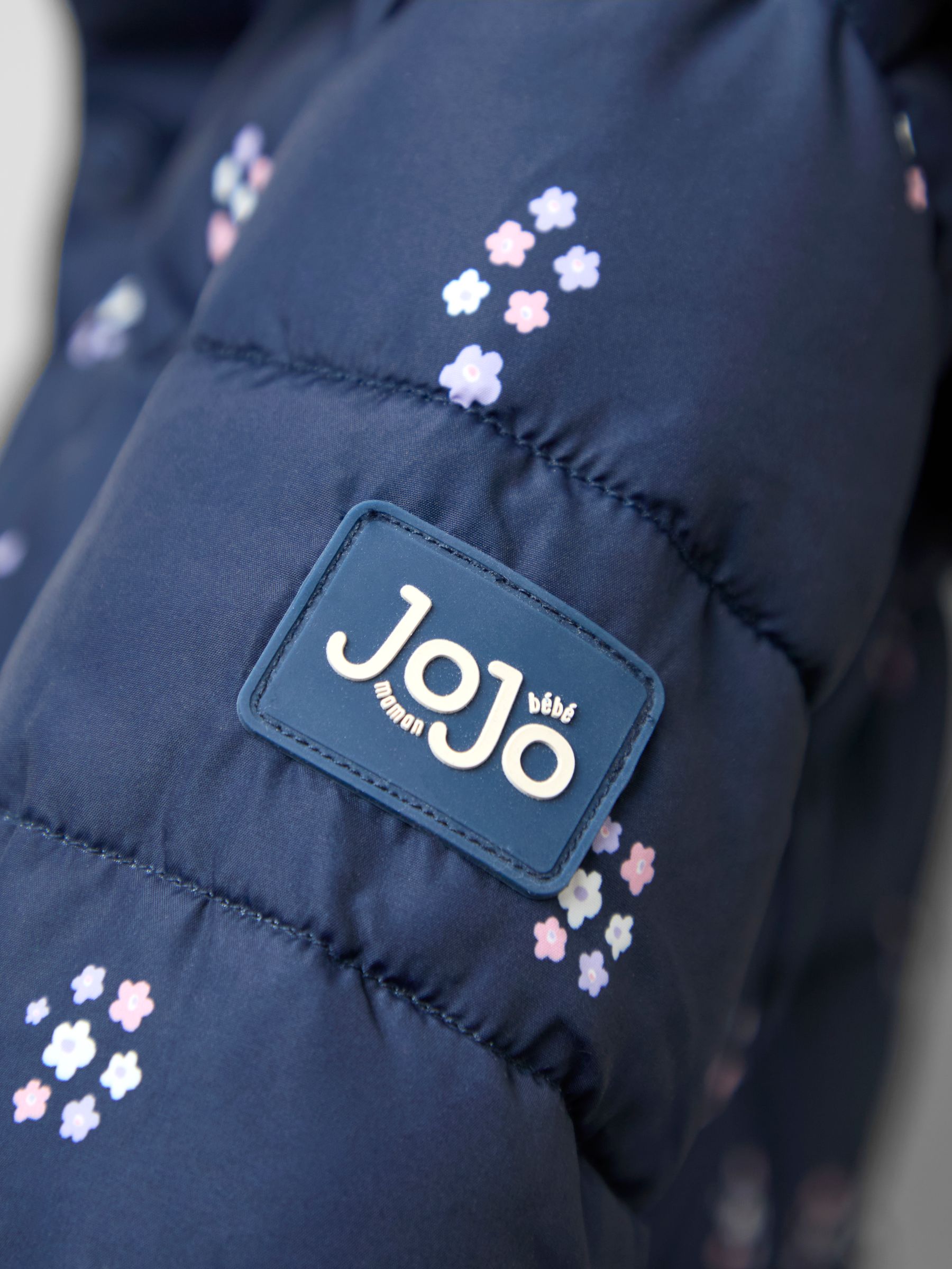 Blue Fleece Lined Puffer Coat - Image 6 of 6