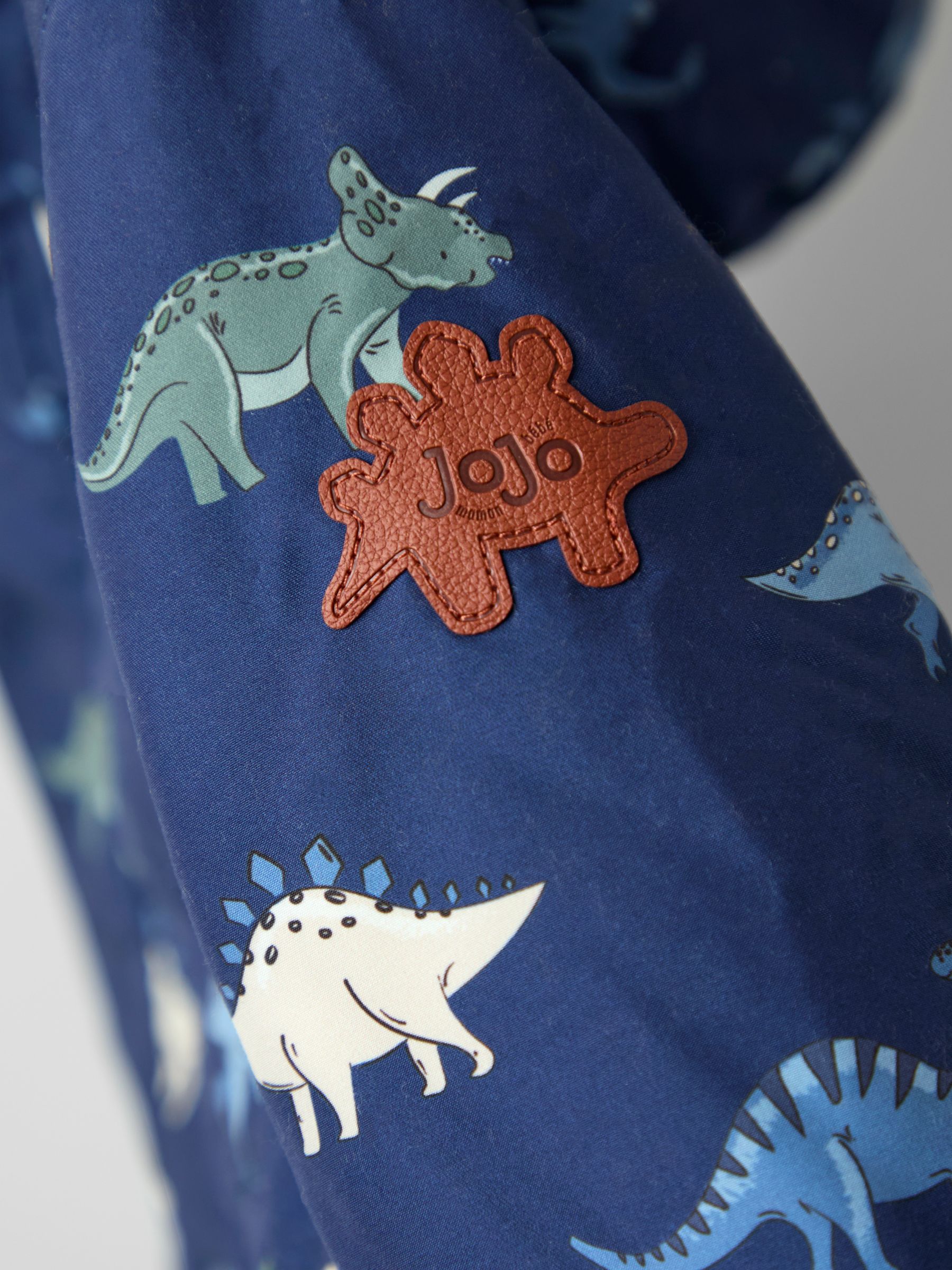 Navy Dino Adventure Badge Borg Lined Parka - Image 8 of 8