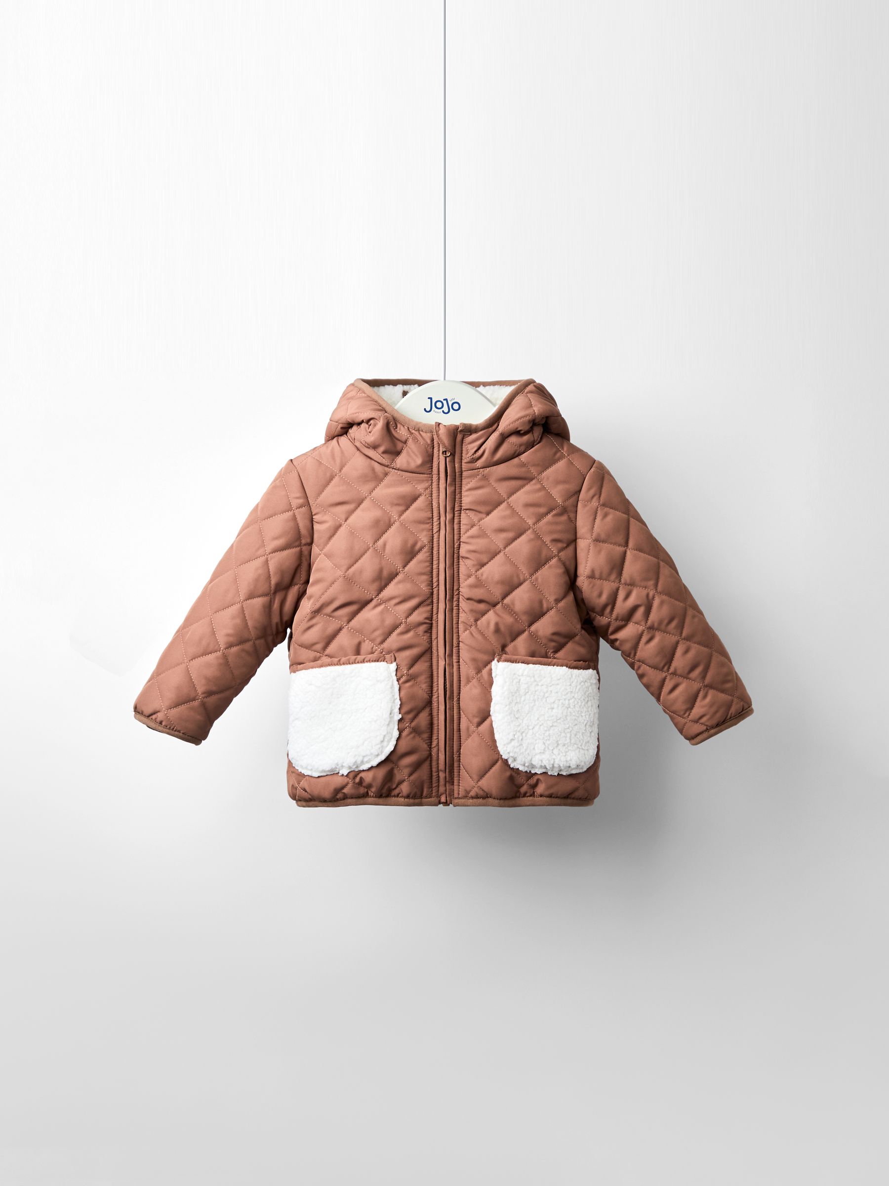 Light Cream Reversible Fleece Lined Jacket - Image 1 of 8