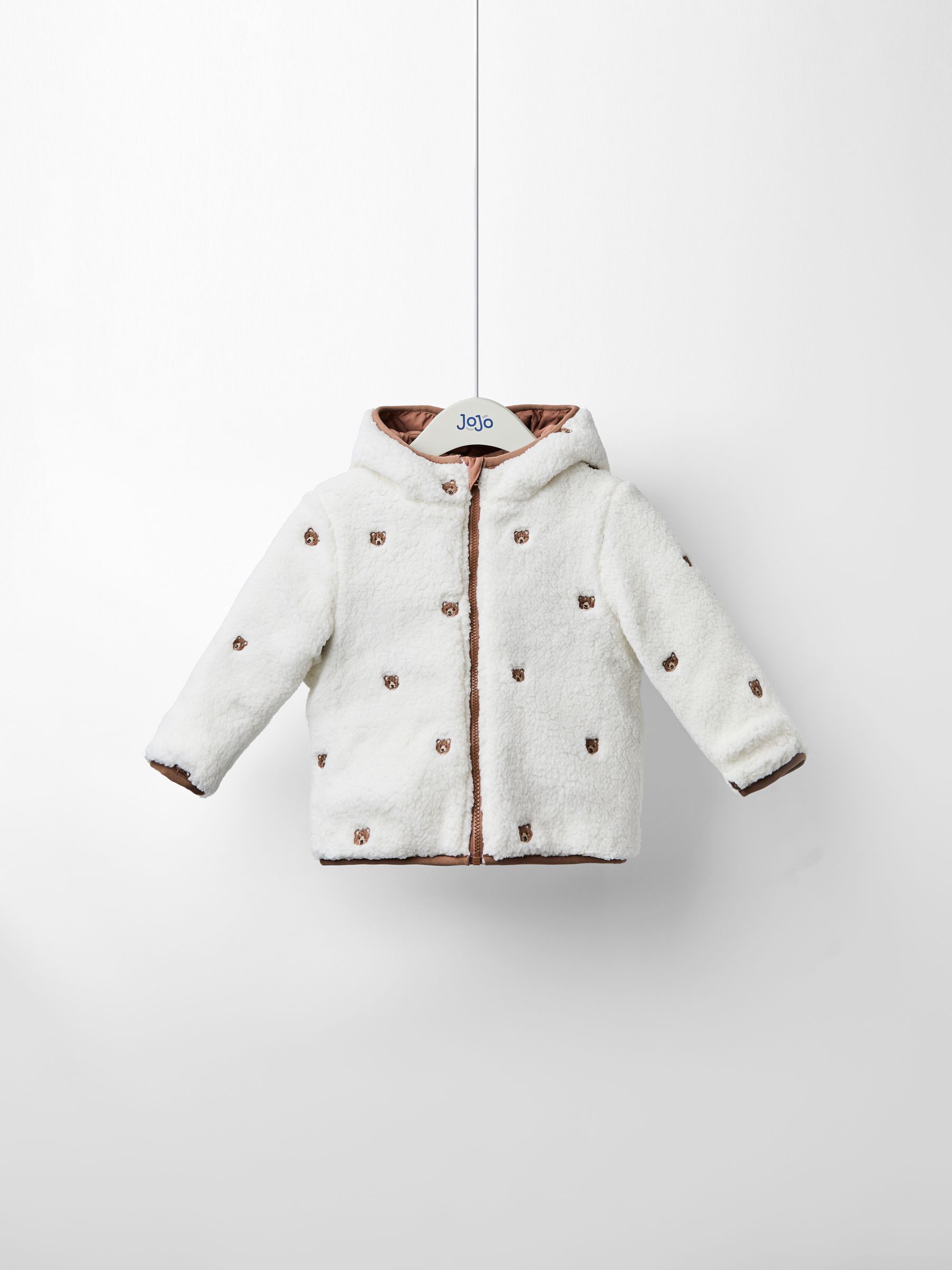 Light Cream Reversible Fleece Lined Jacket - Image 2 of 8