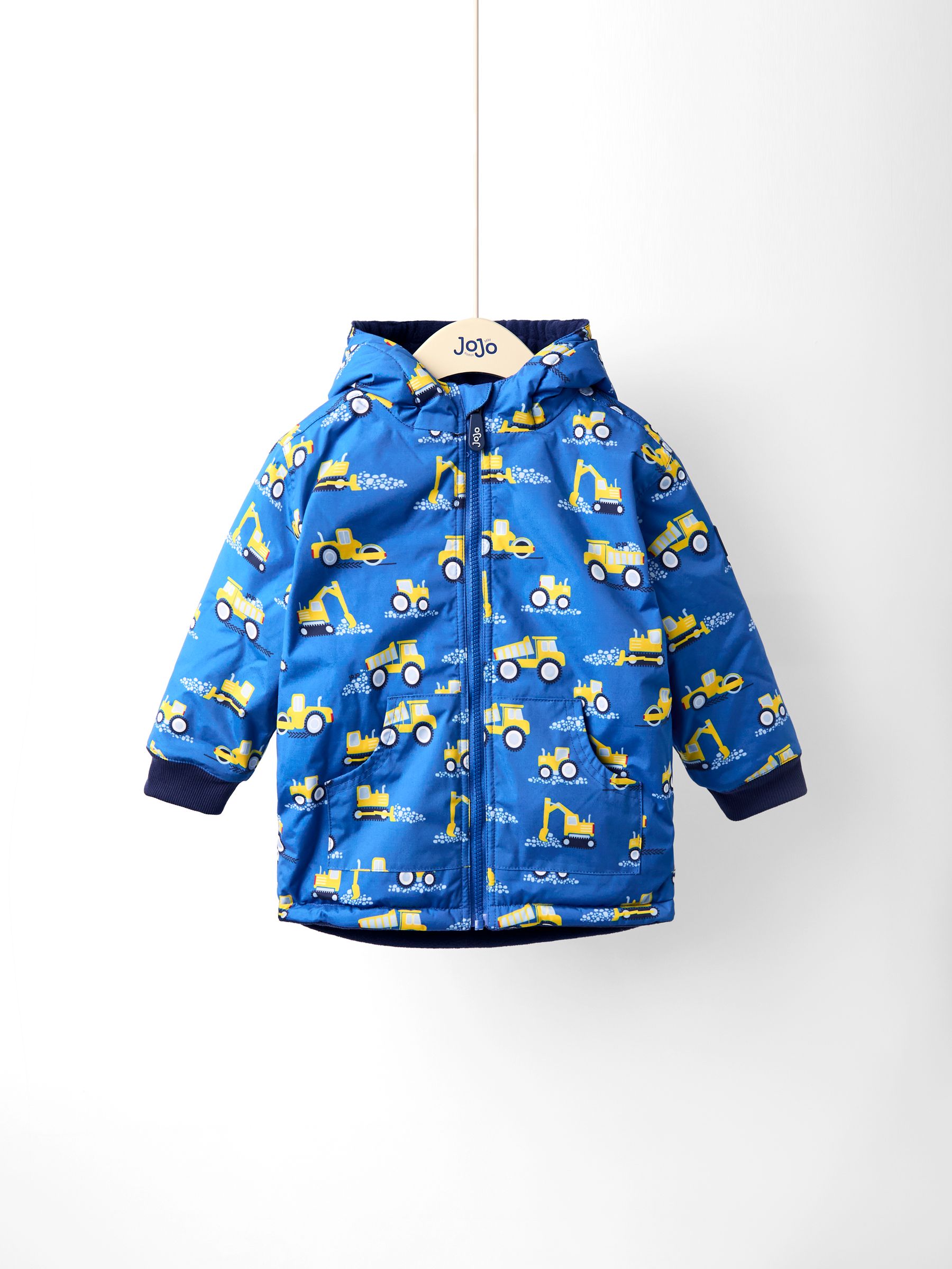 Dark Blue Reversible Fleece Lined Jacket - Image 1 of 8