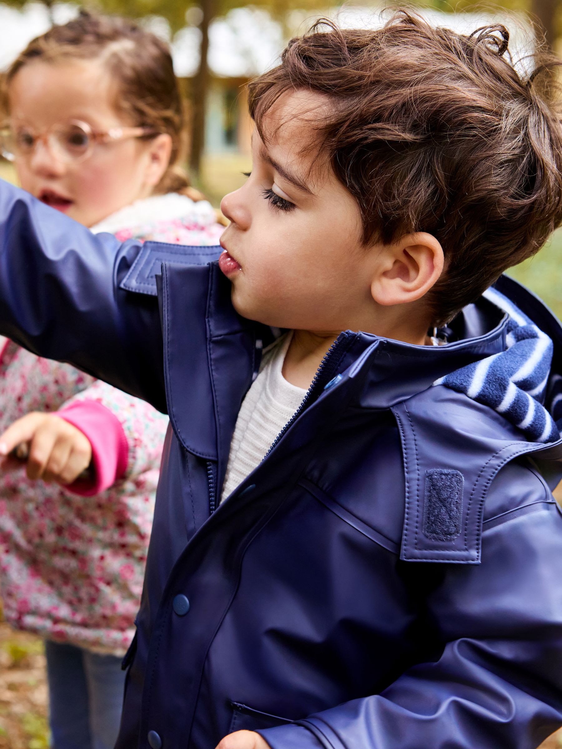 Navy Navy Cosy Lined Waterproof Jacket | JoJo Maman Bébé USA