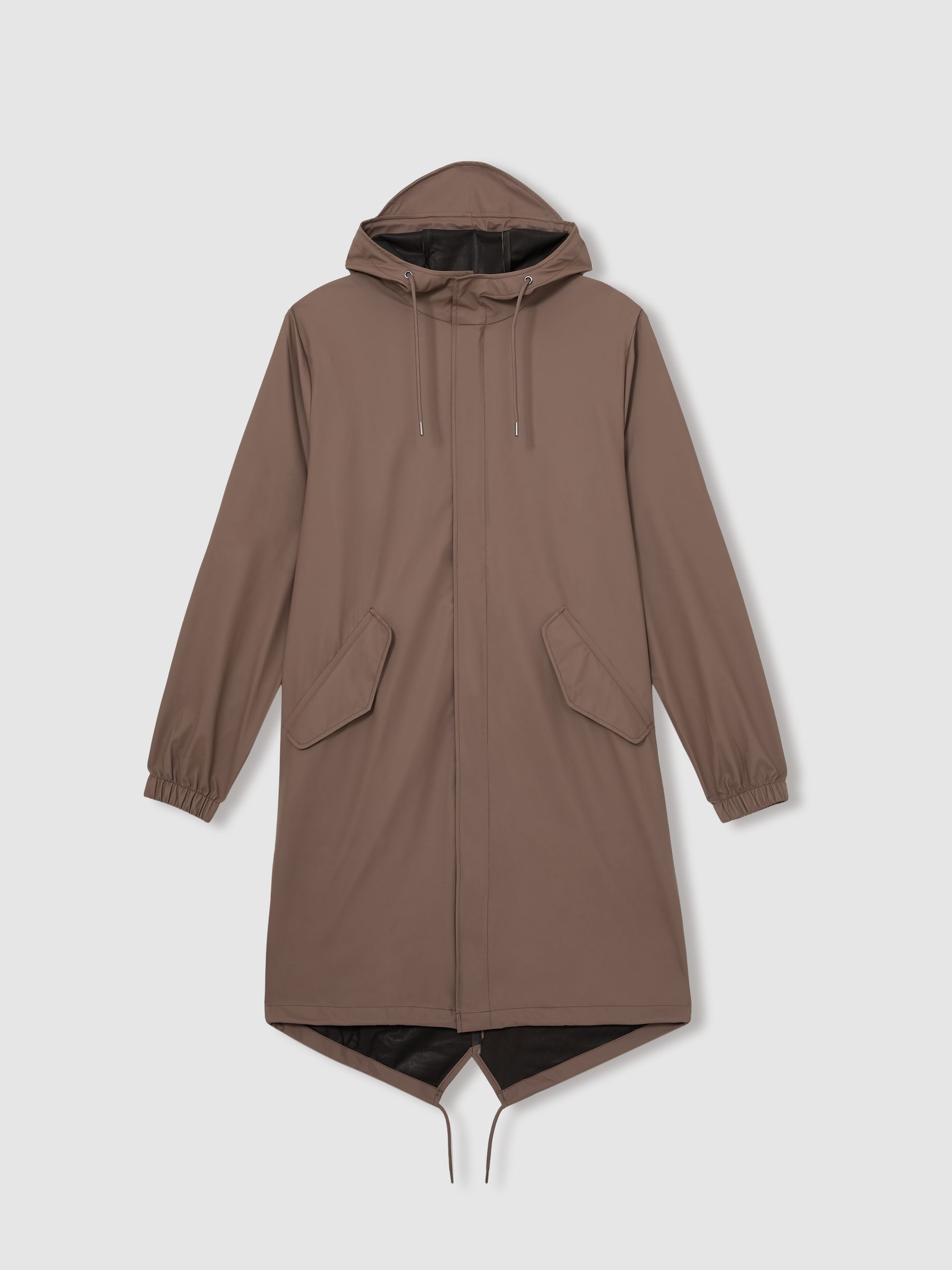 Rains Unisex Fishtail Parka in Shade Brown - Image 2 of 8