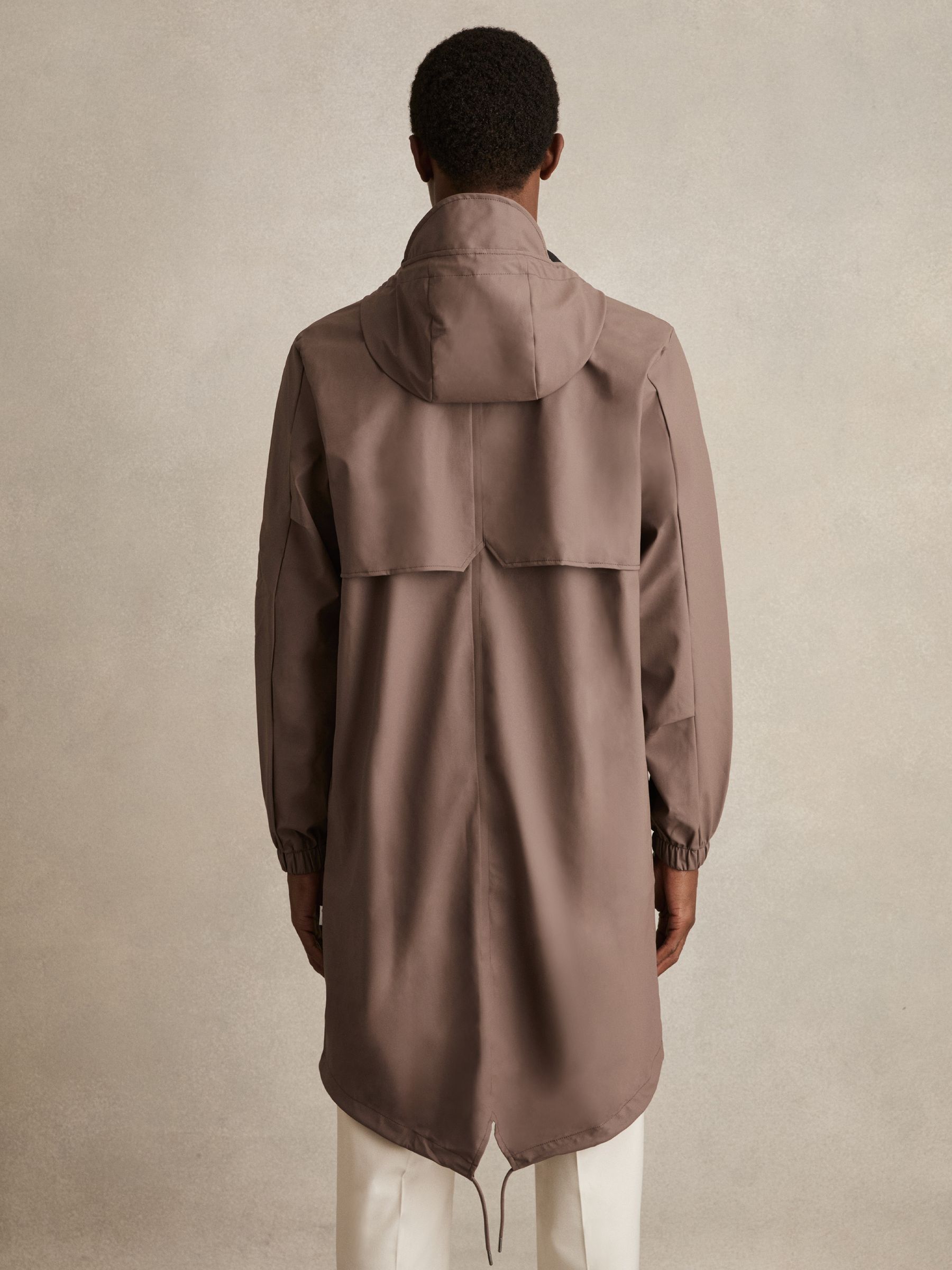 Rains Unisex Fishtail Parka in Shade Brown - Image 5 of 8