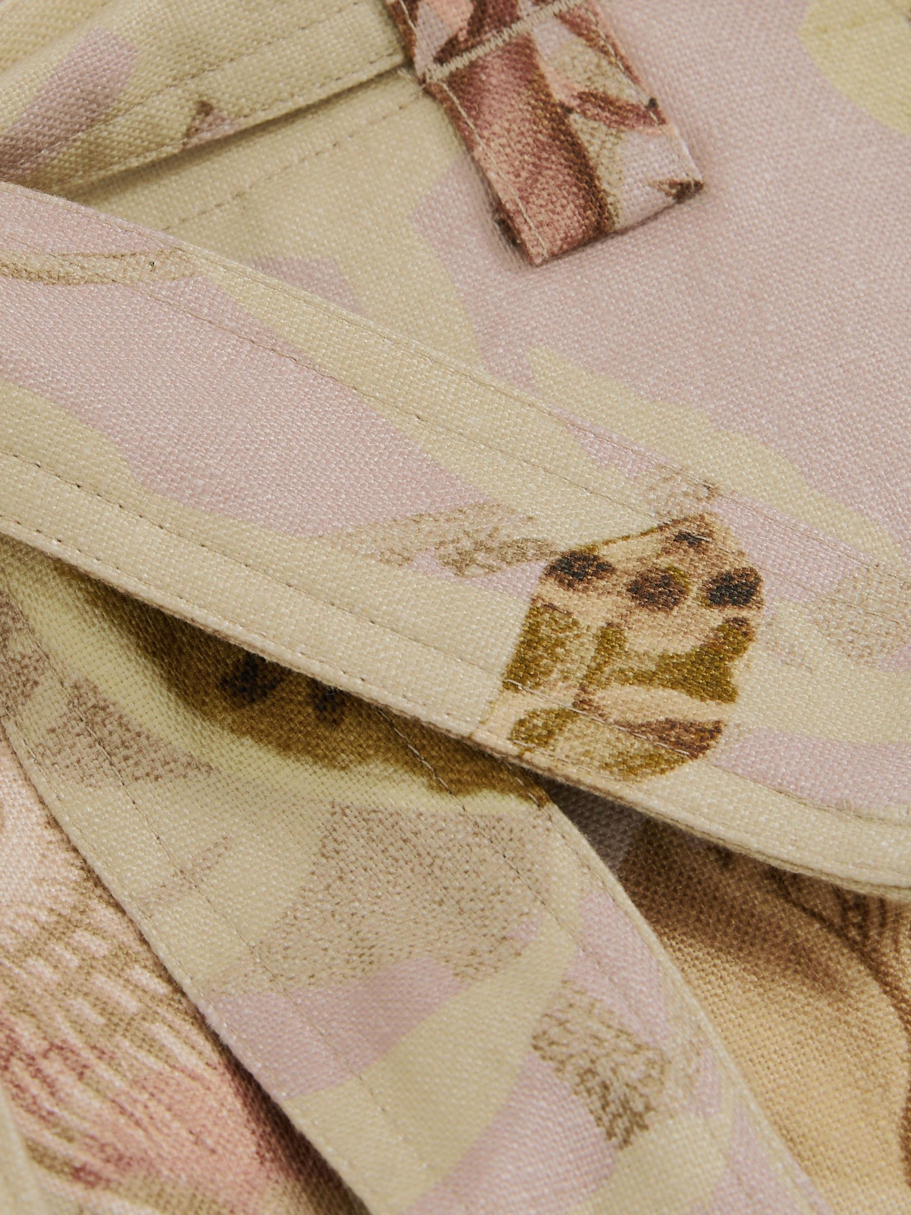 Reiss | NYBG Linen Floral-Print Shorts in Light Khaki - Image 6 of 6