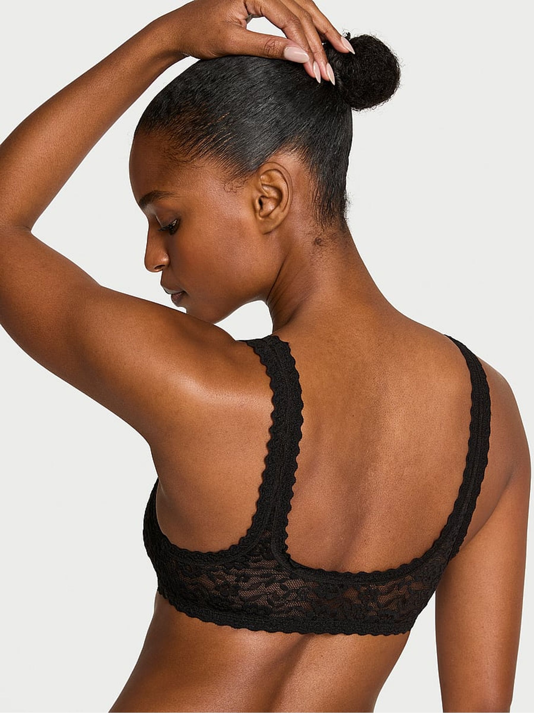 Black Sexy Tee Lace Scoop Bralette - Image 2 of 3