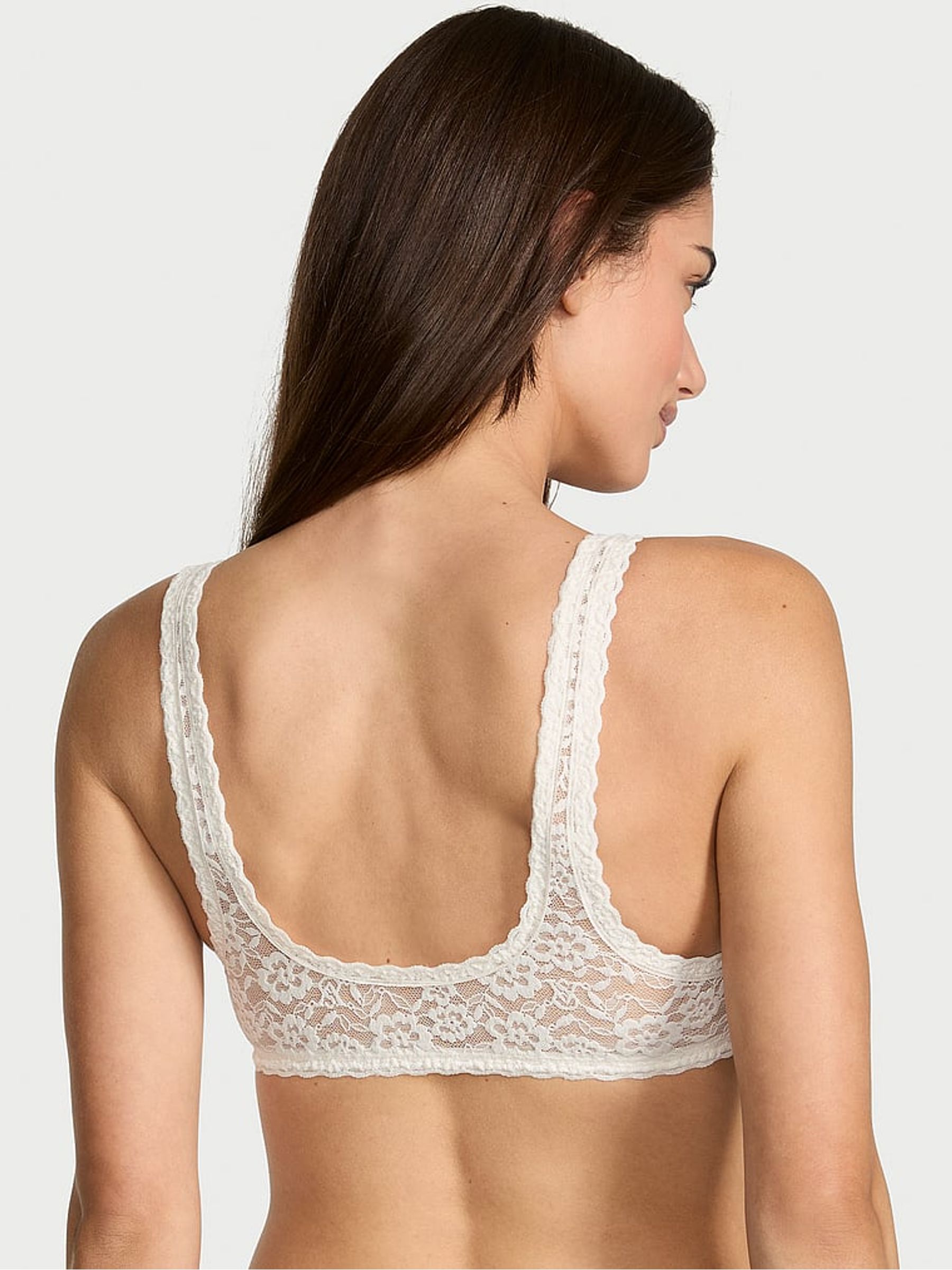 Coconut White Sexy Tee Lace Scoop Bralette - Image 2 of 3