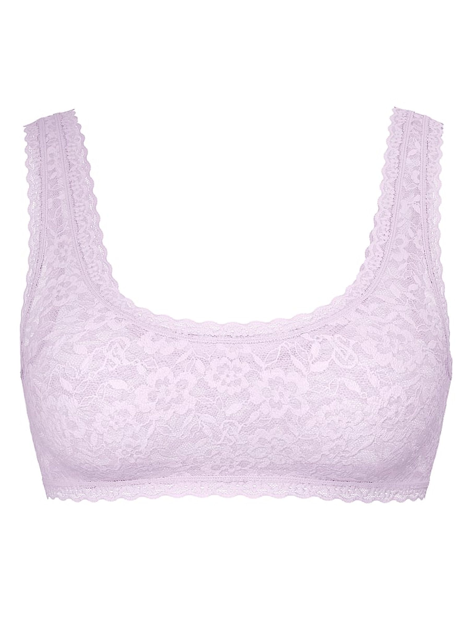 Delicate Violet Purple Sexy Tee Lace Scoop Bralette - Image 4 of 4