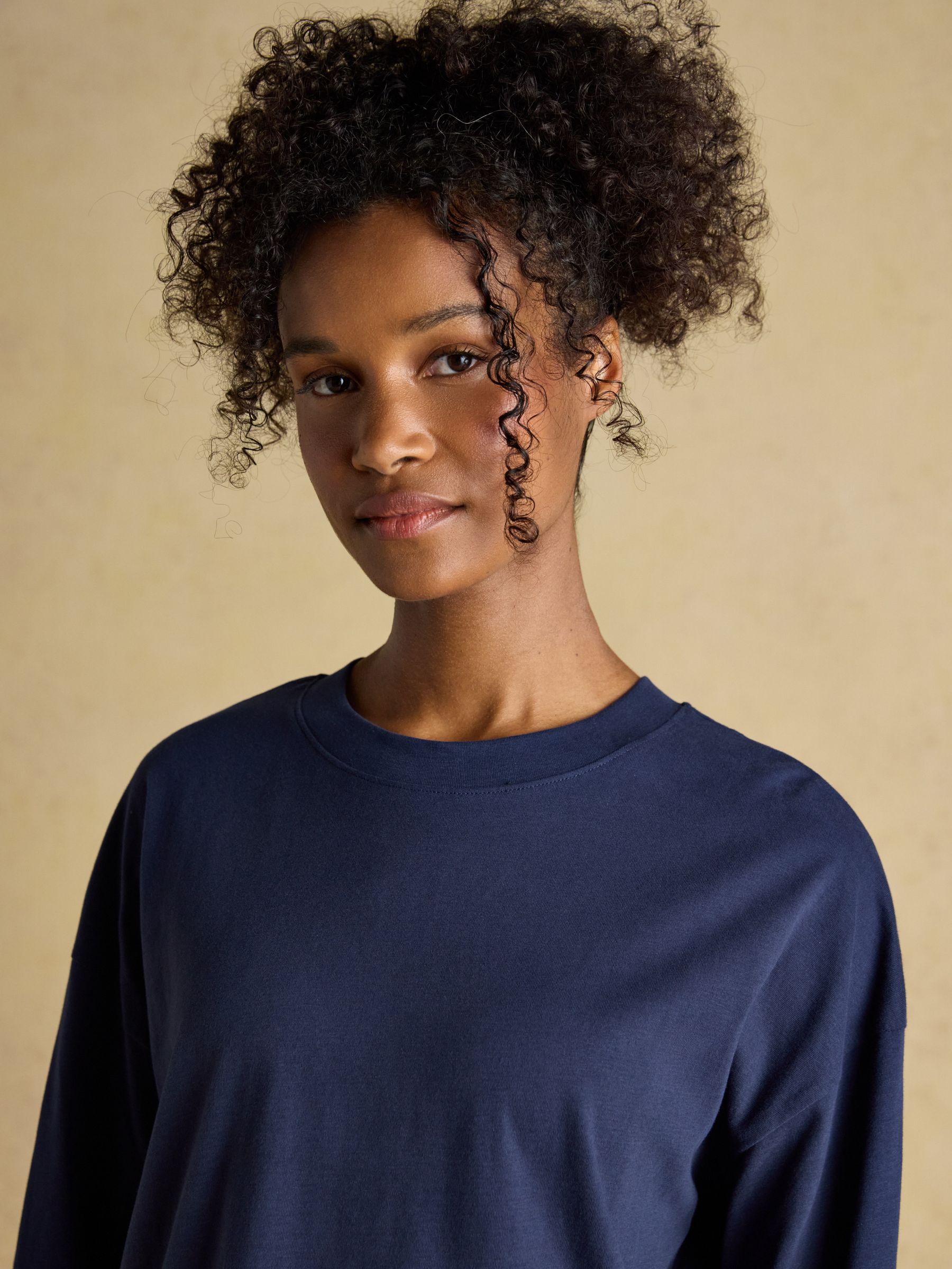 Navy Jersey Cotton Pyjama Top - Image 4 of 7