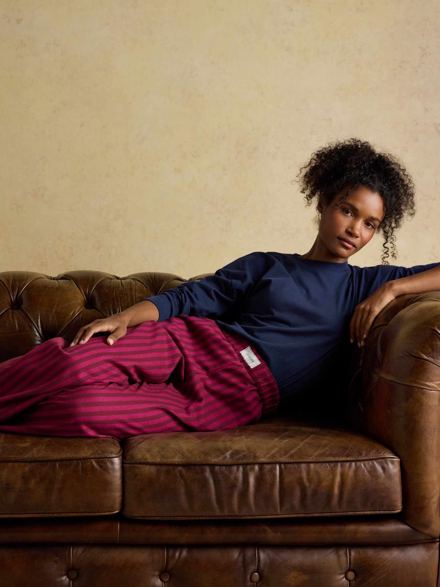 Navy Jersey Cotton Pyjama Top - Image 5 of 7