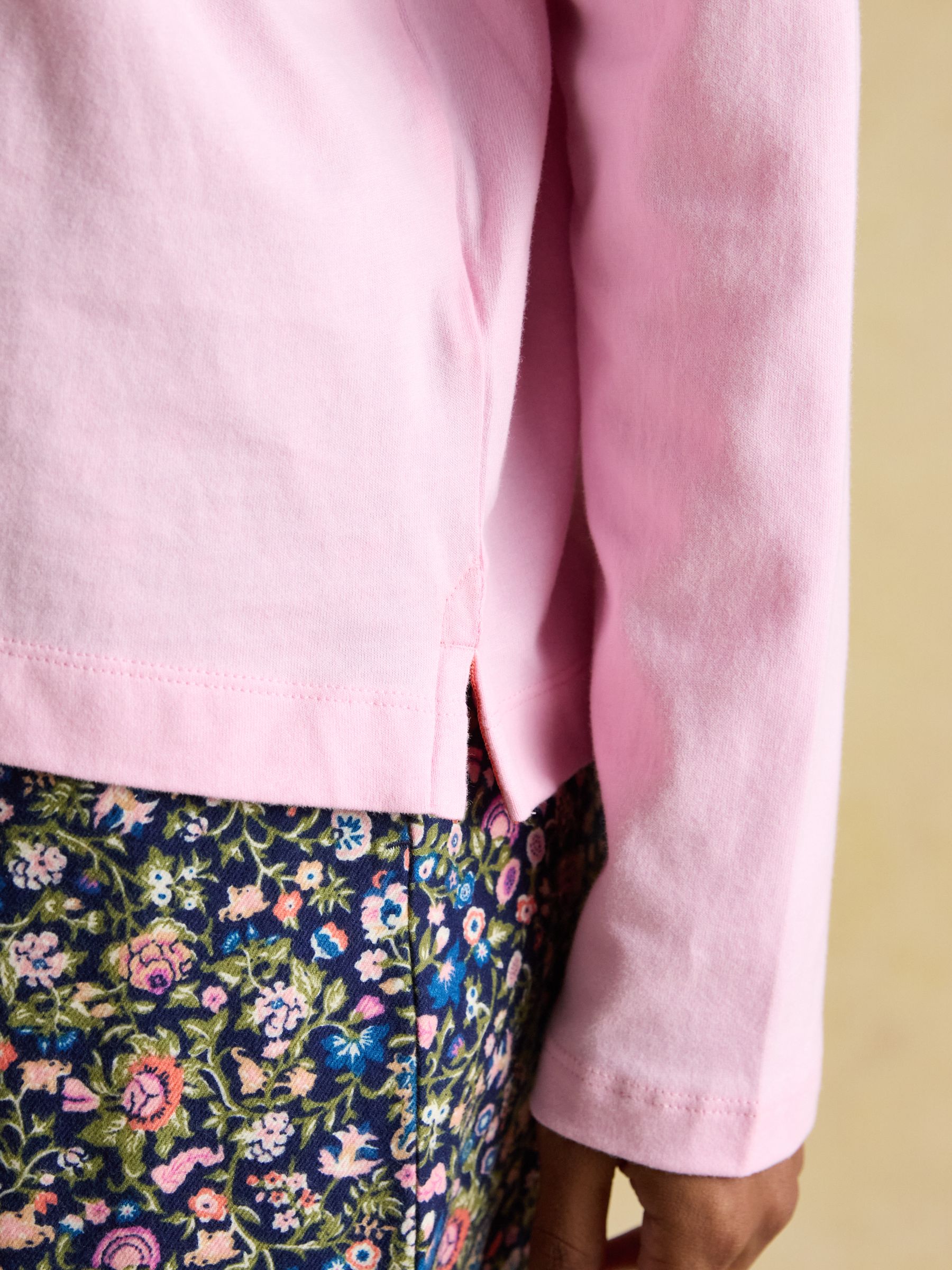 Pink Jersey Cotton Pyjama Top - Image 6 of 7