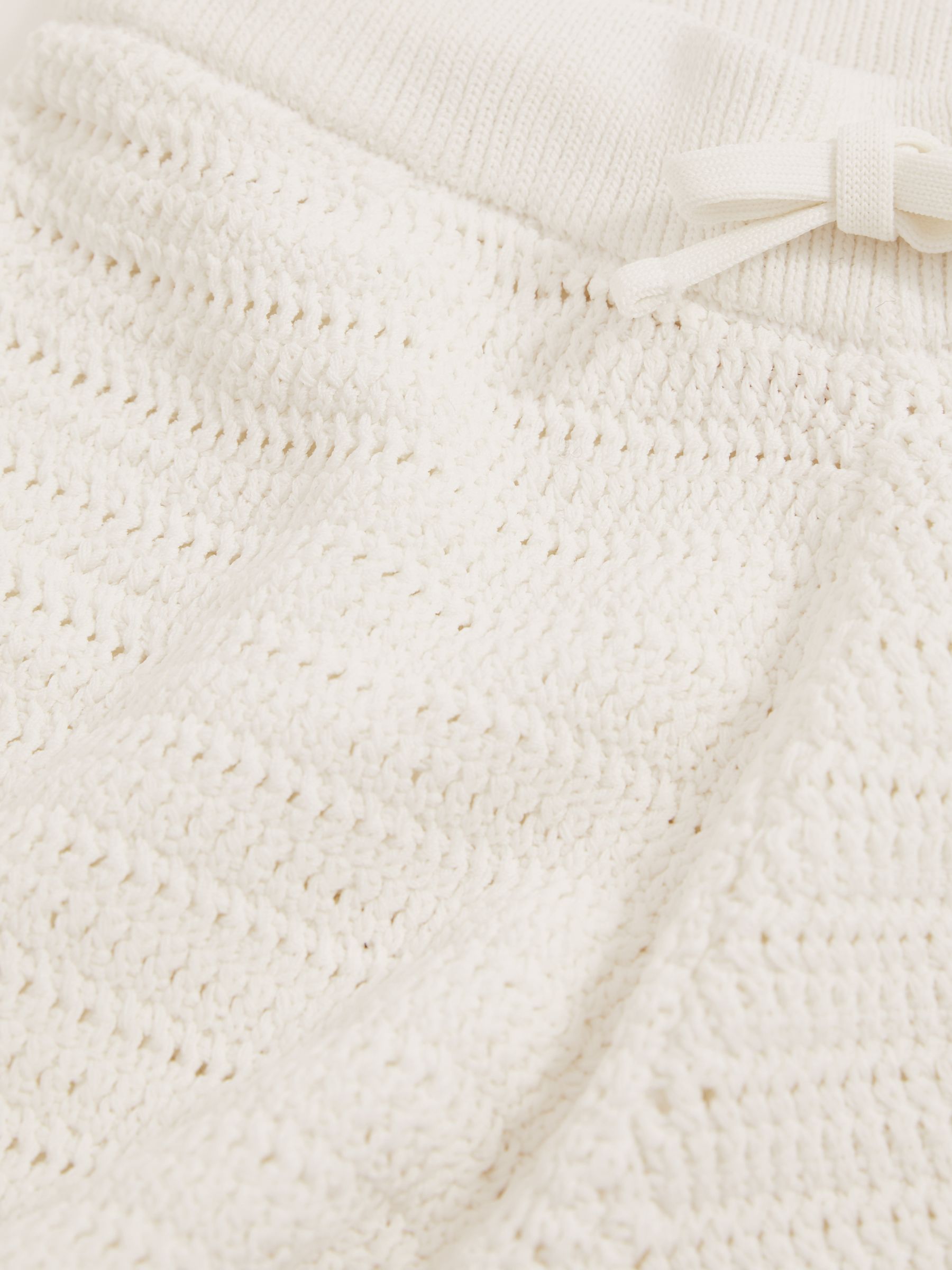 McLaren F1 Team Crochet Shorts in Off White/Orange - Image 5 of 5