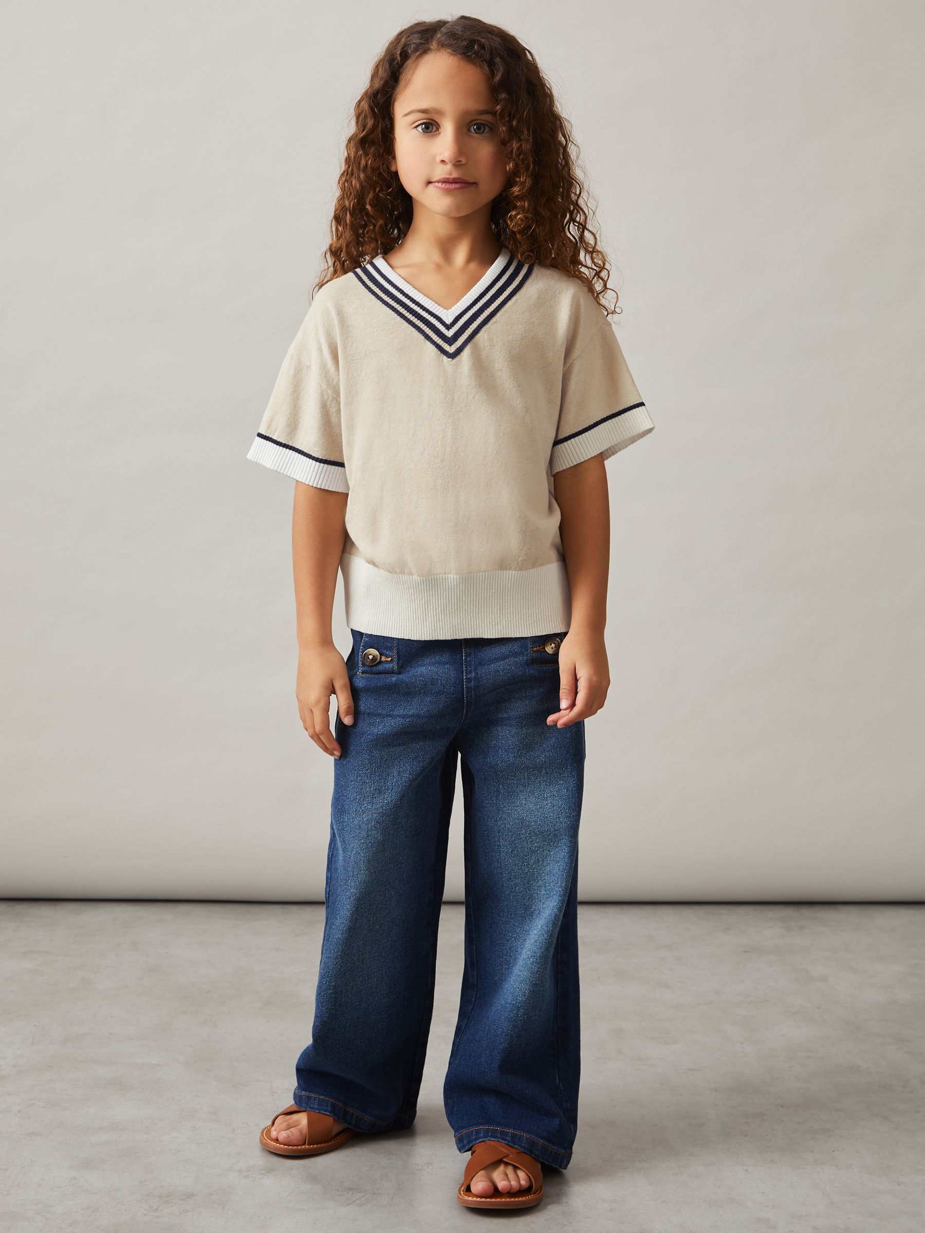 Reiss Stretch-Cotton Crew-Neck T-Shirt in Chocolate Brown