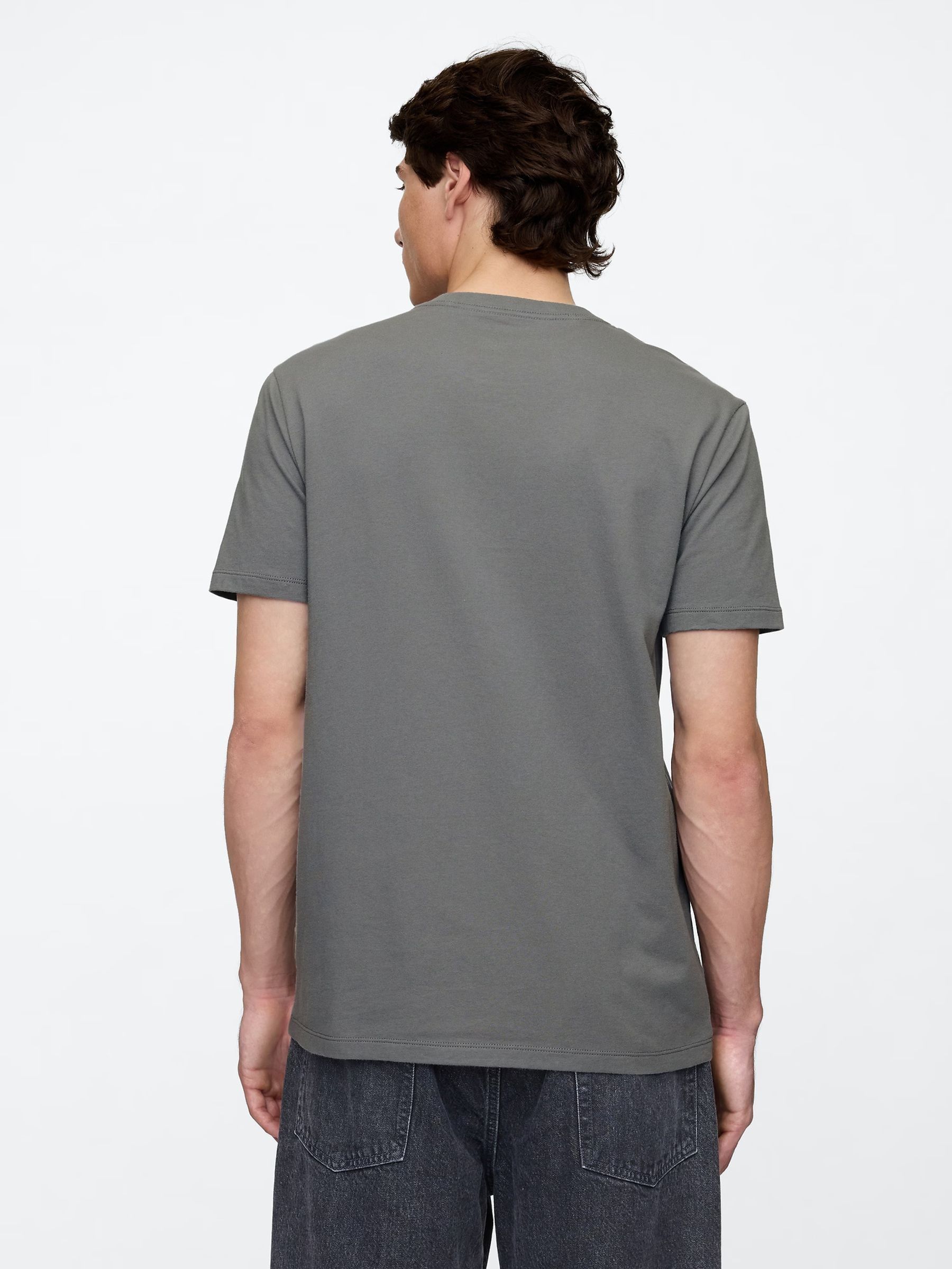 Dark Grey Everyday Soft Crew Neck T-Shirt - Image 2 of 5