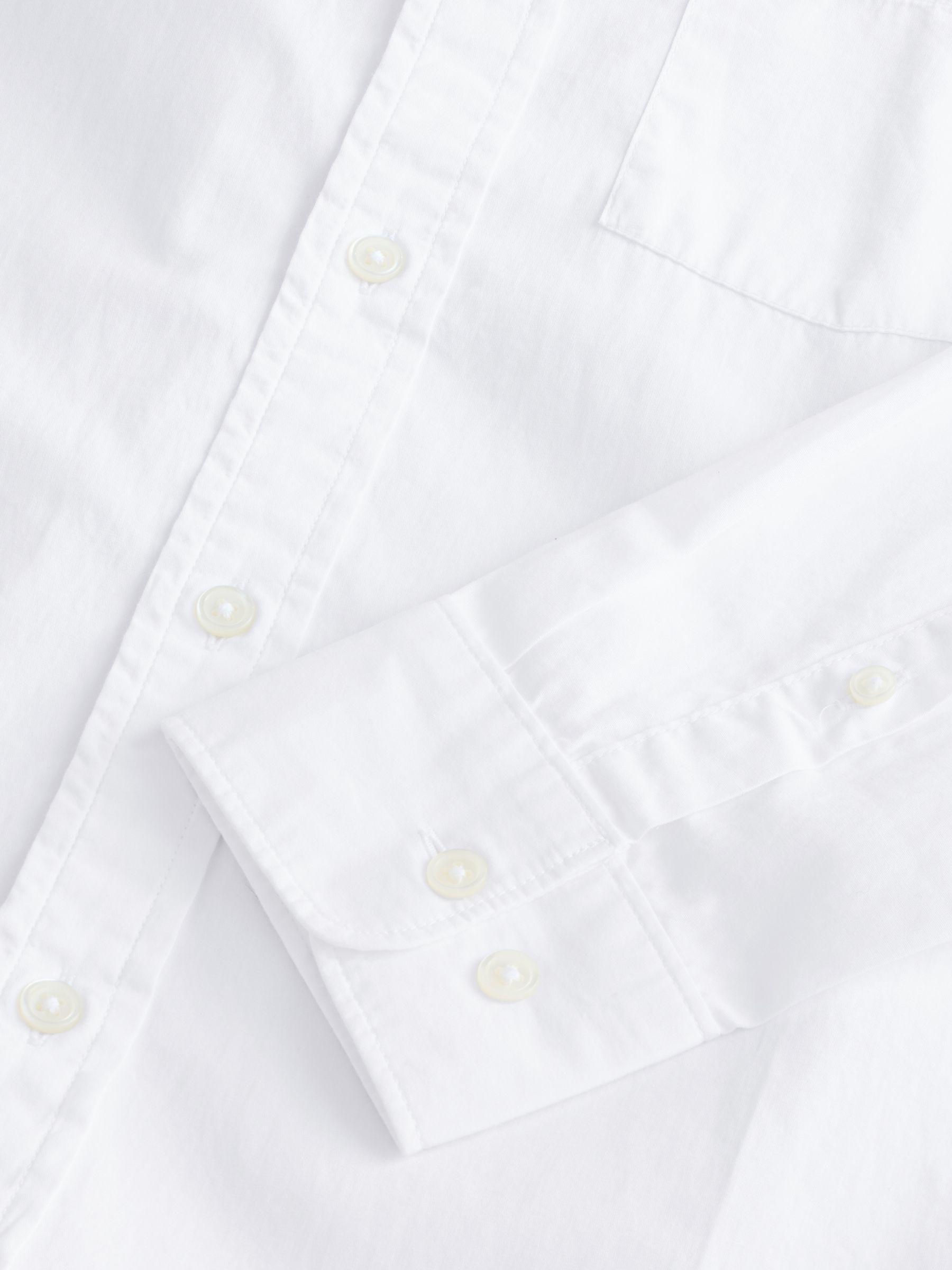 White All Day Regular Fit Long Sleeve Poplin Shirt - Image 4 of 4