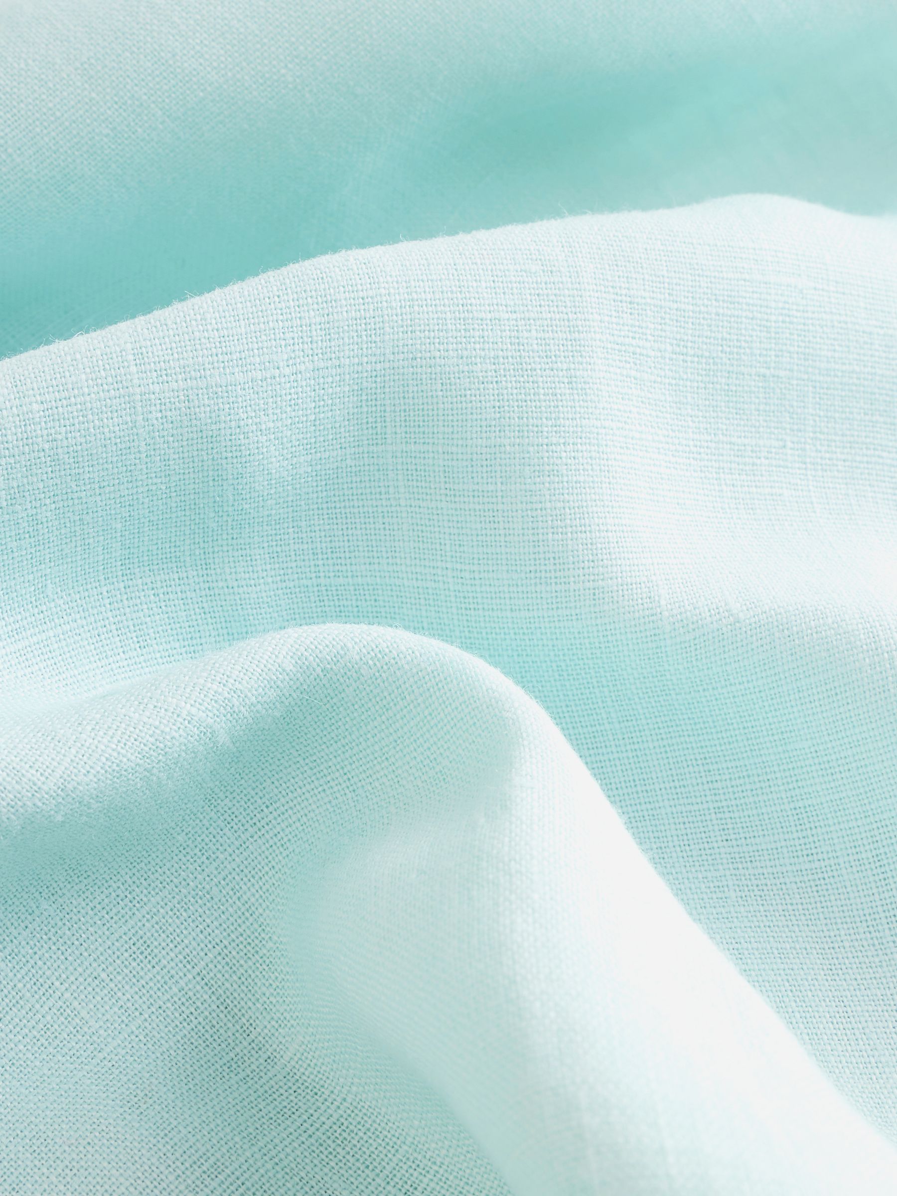 Green 100% Linen Long Sleeve Classic Shirt - Image 5 of 5