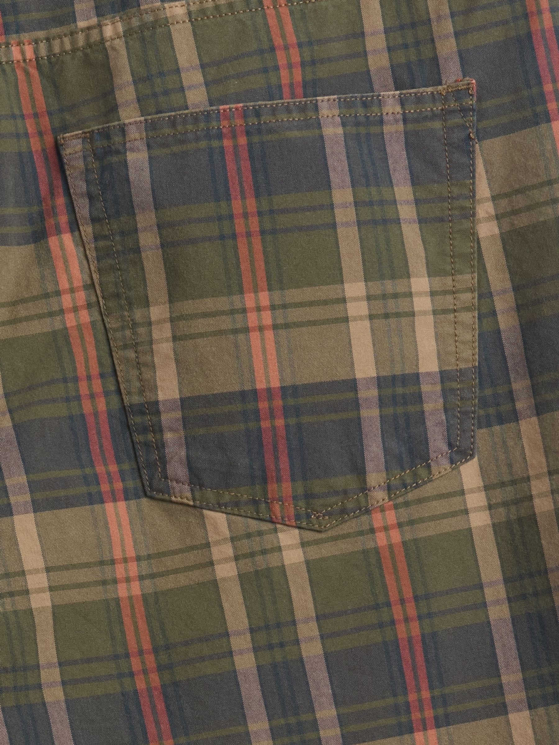 Green Relaxed Check Canvas Shorts - Image 5 of 5