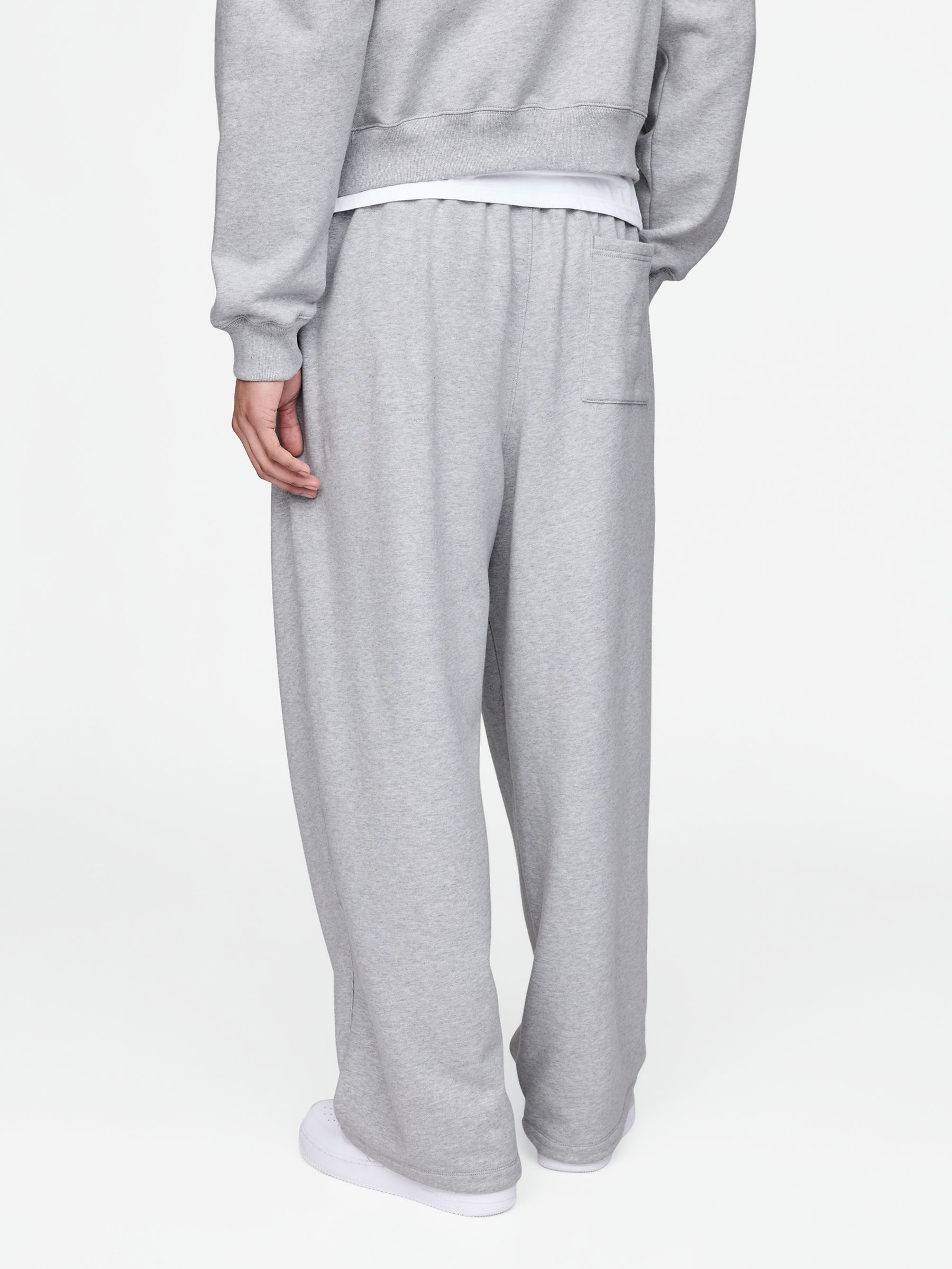Grey Baggy Straight Leg Joggers - Image 3 of 5