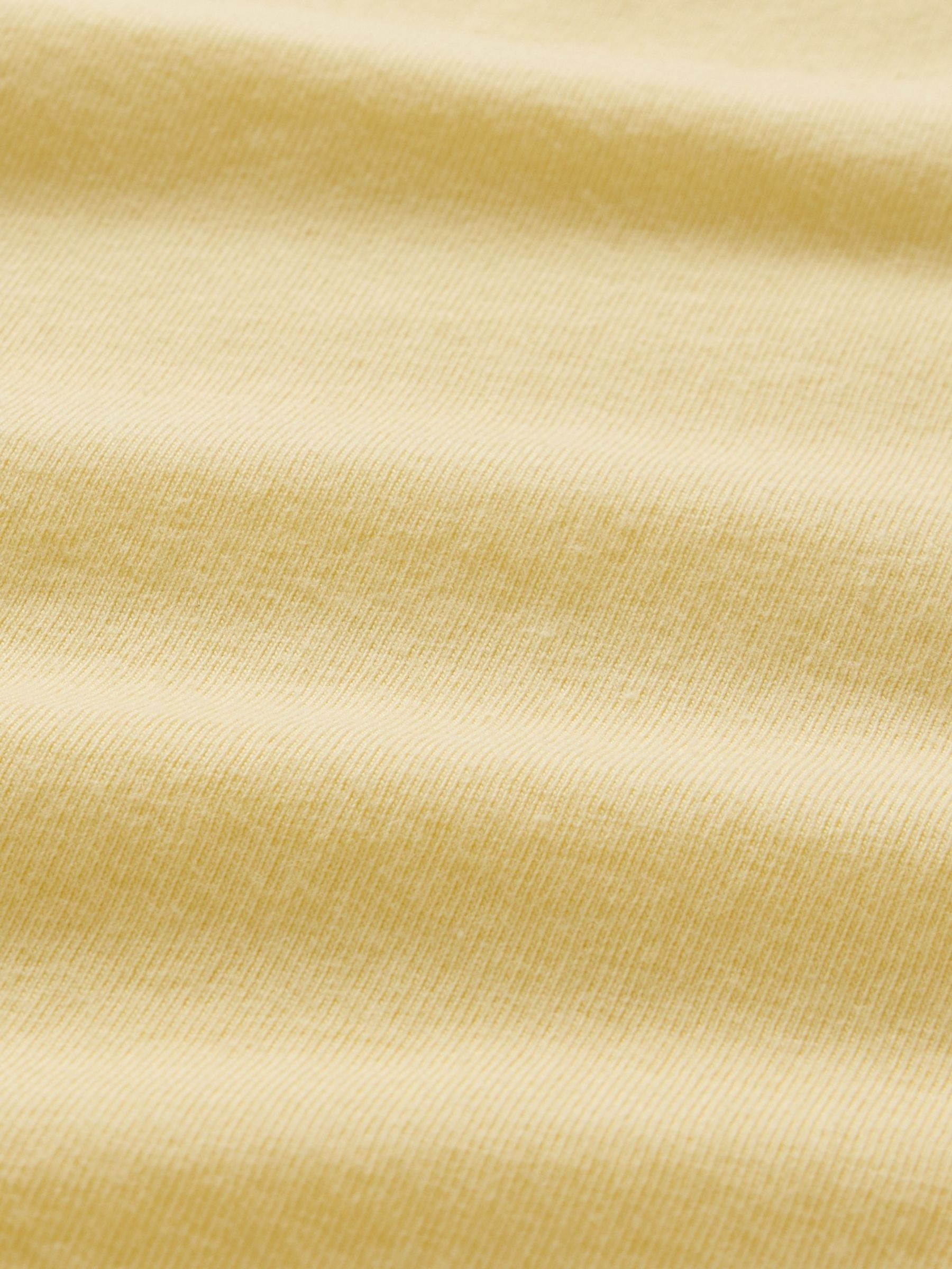 Yellow Everyday 100% Cotton Crew Neck T-Shirt - Image 5 of 5