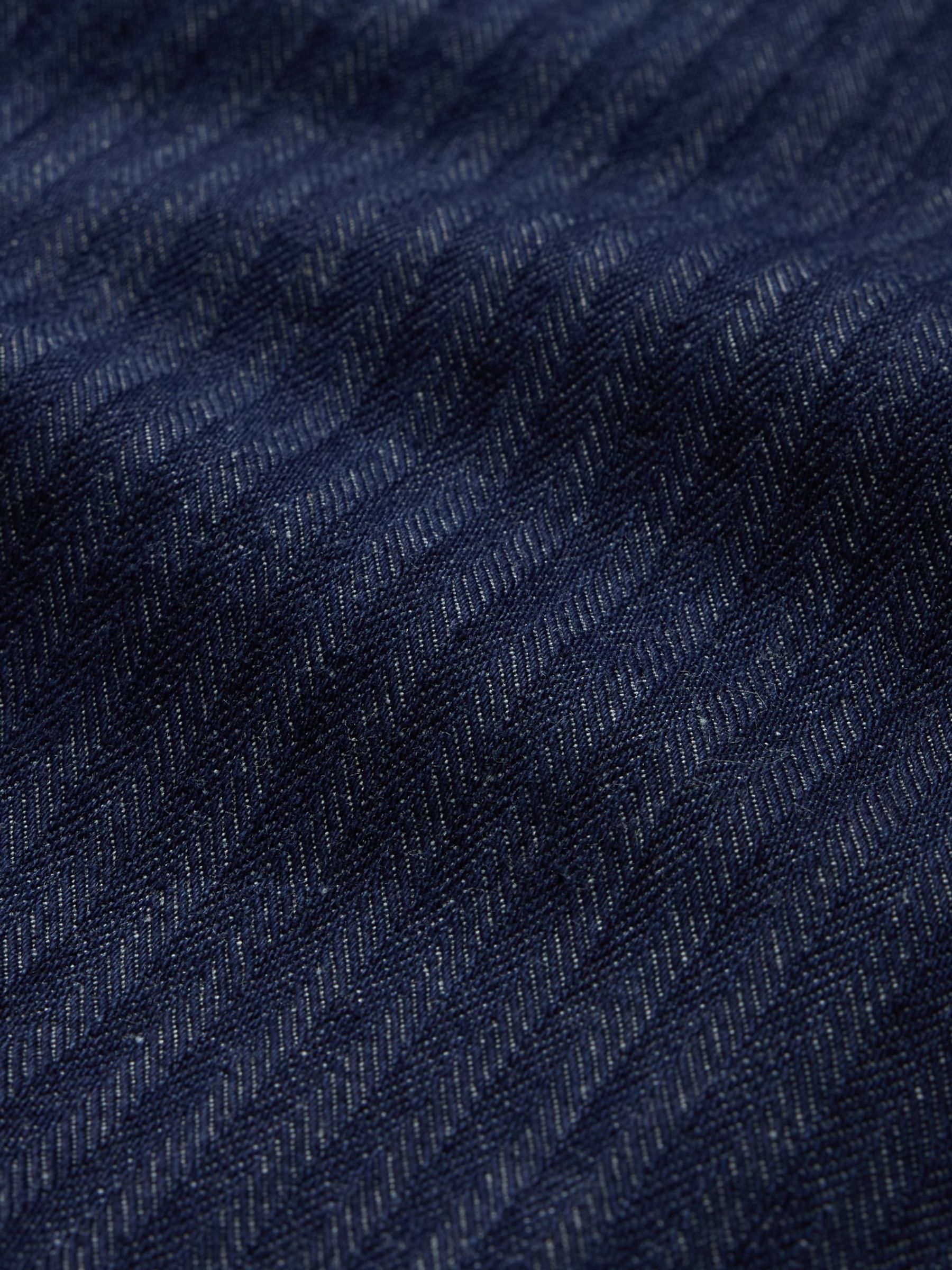 Grey UltraSoft Denim Herringbone Trousers - Image 5 of 5