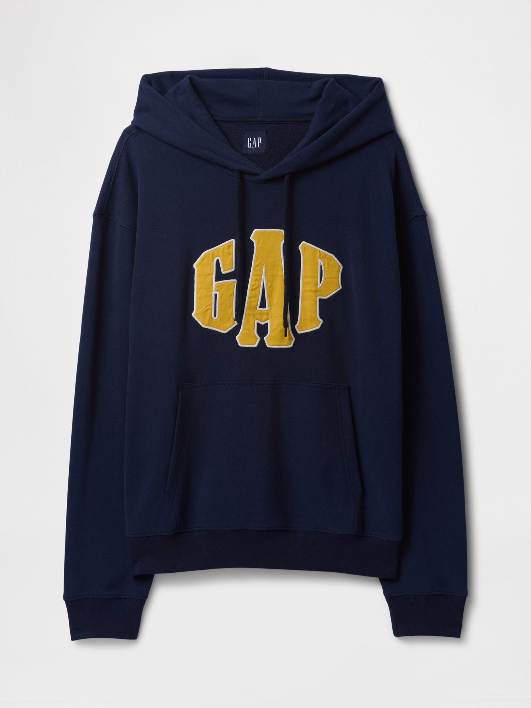 Navy Blue Vintage Soft Oversized Logo Hoodie - Image 4 of 5