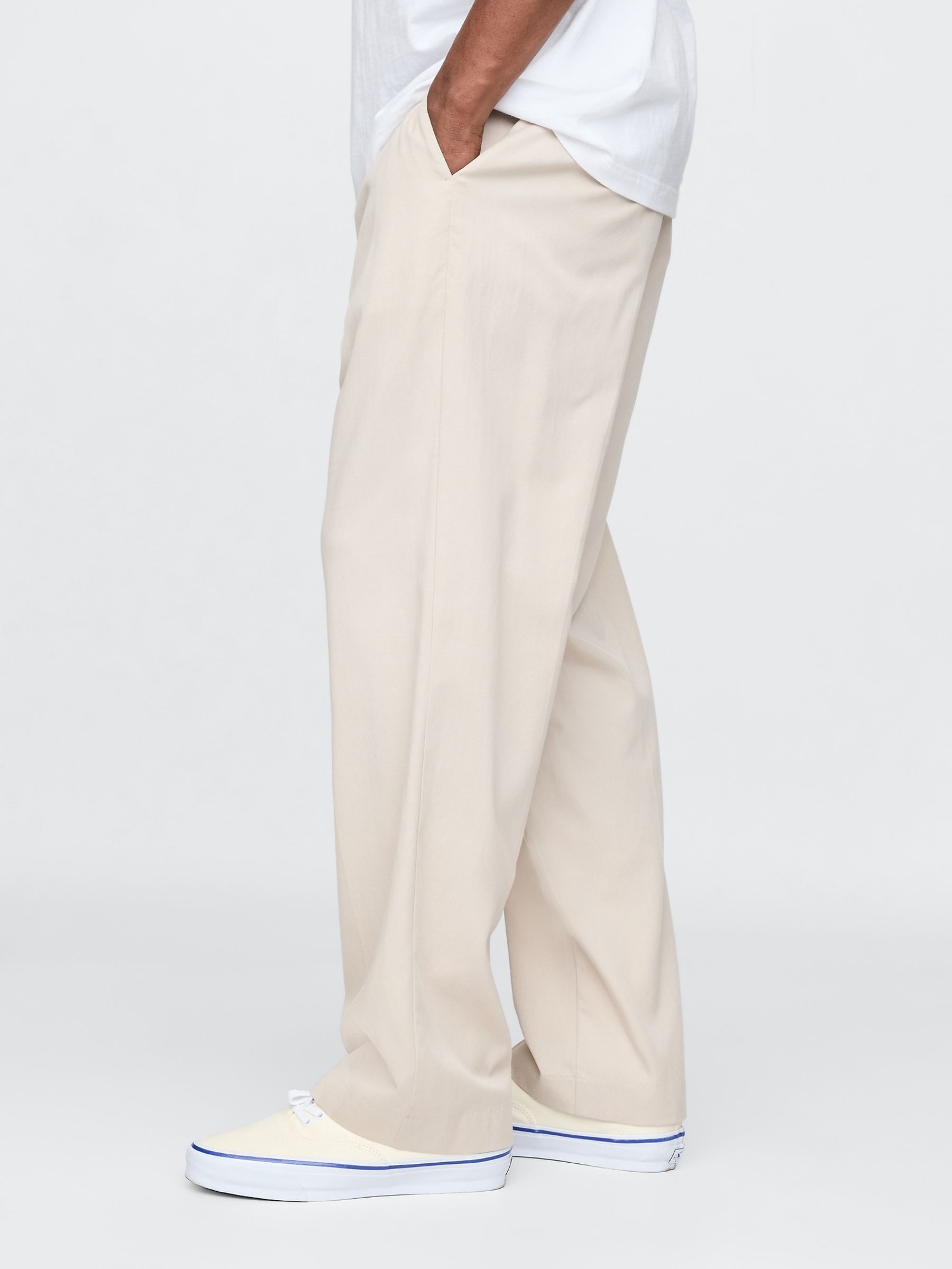 Beige UltraSoft Pleated Trousers - Image 3 of 5