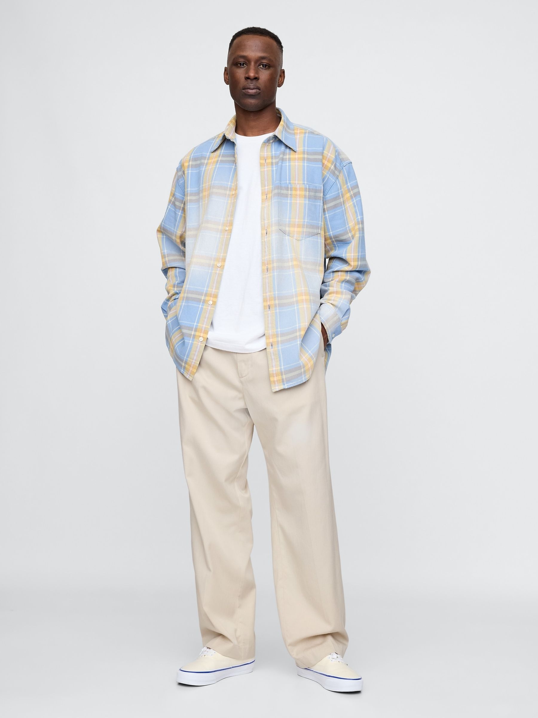 Beige UltraSoft Pleated Trousers - Image 4 of 5