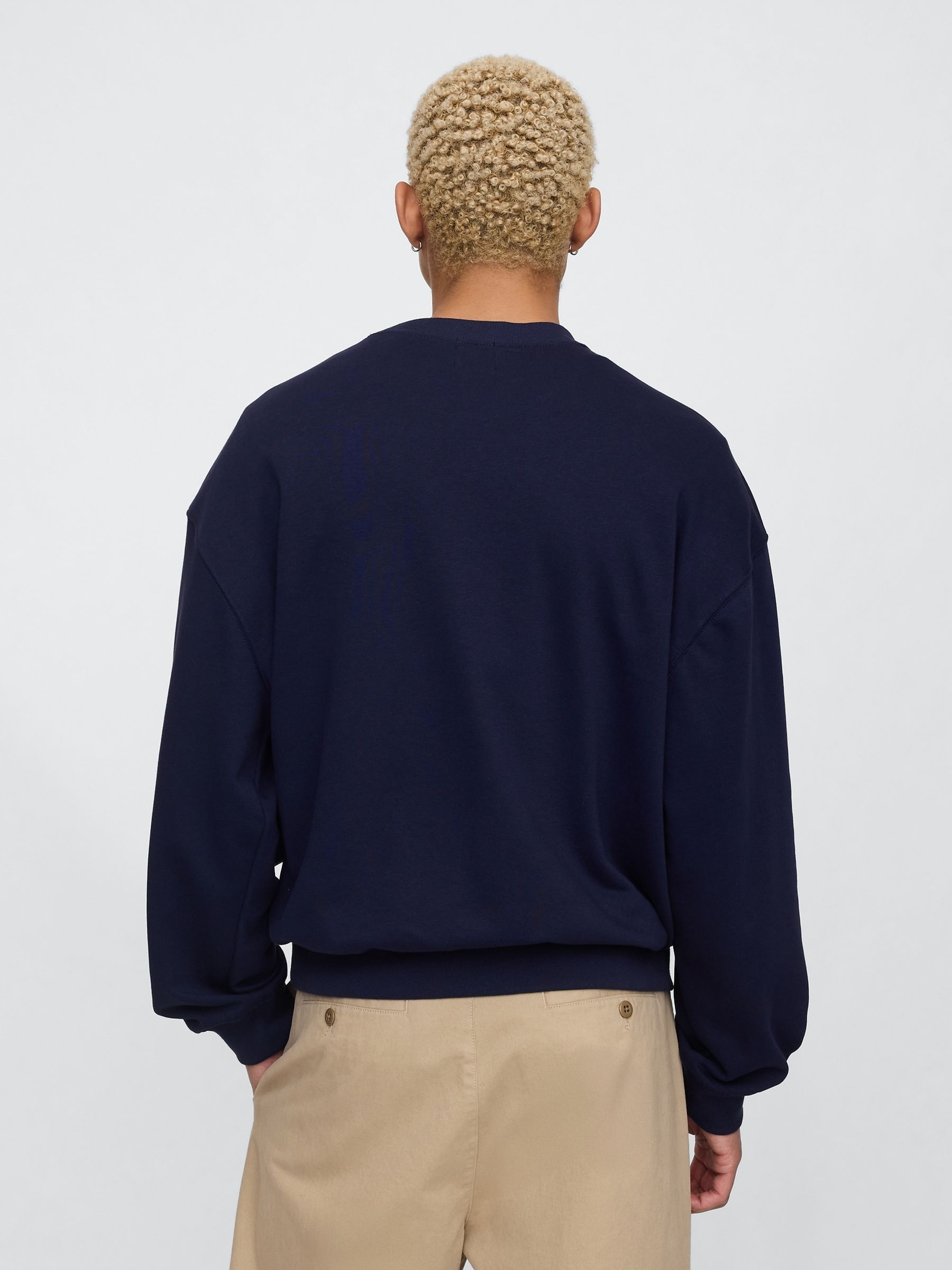 Blue Vintage Soft New York Athletic Logo Sweatshirt - Image 2 of 5